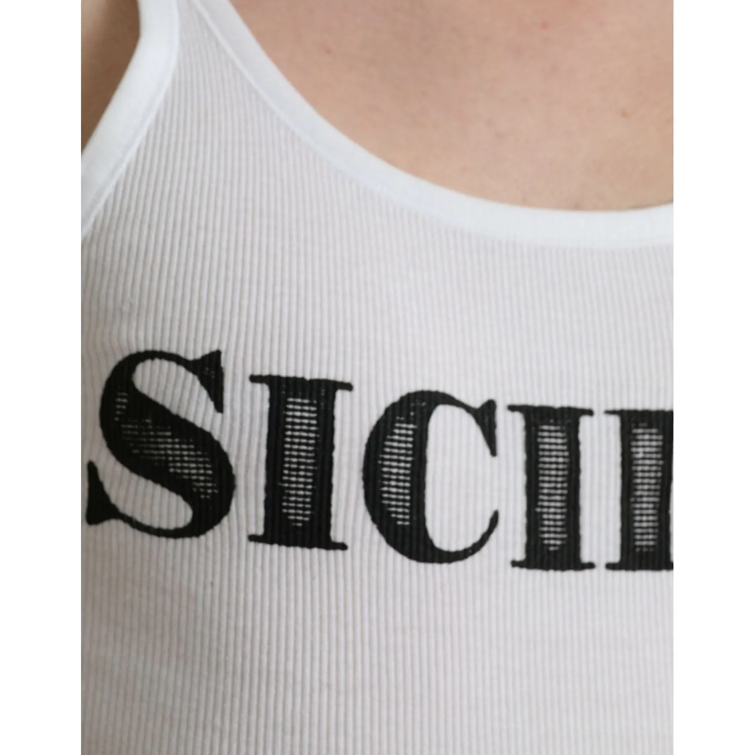 Dolce & Gabbana Elegant White Cotton Tank T-Shirt