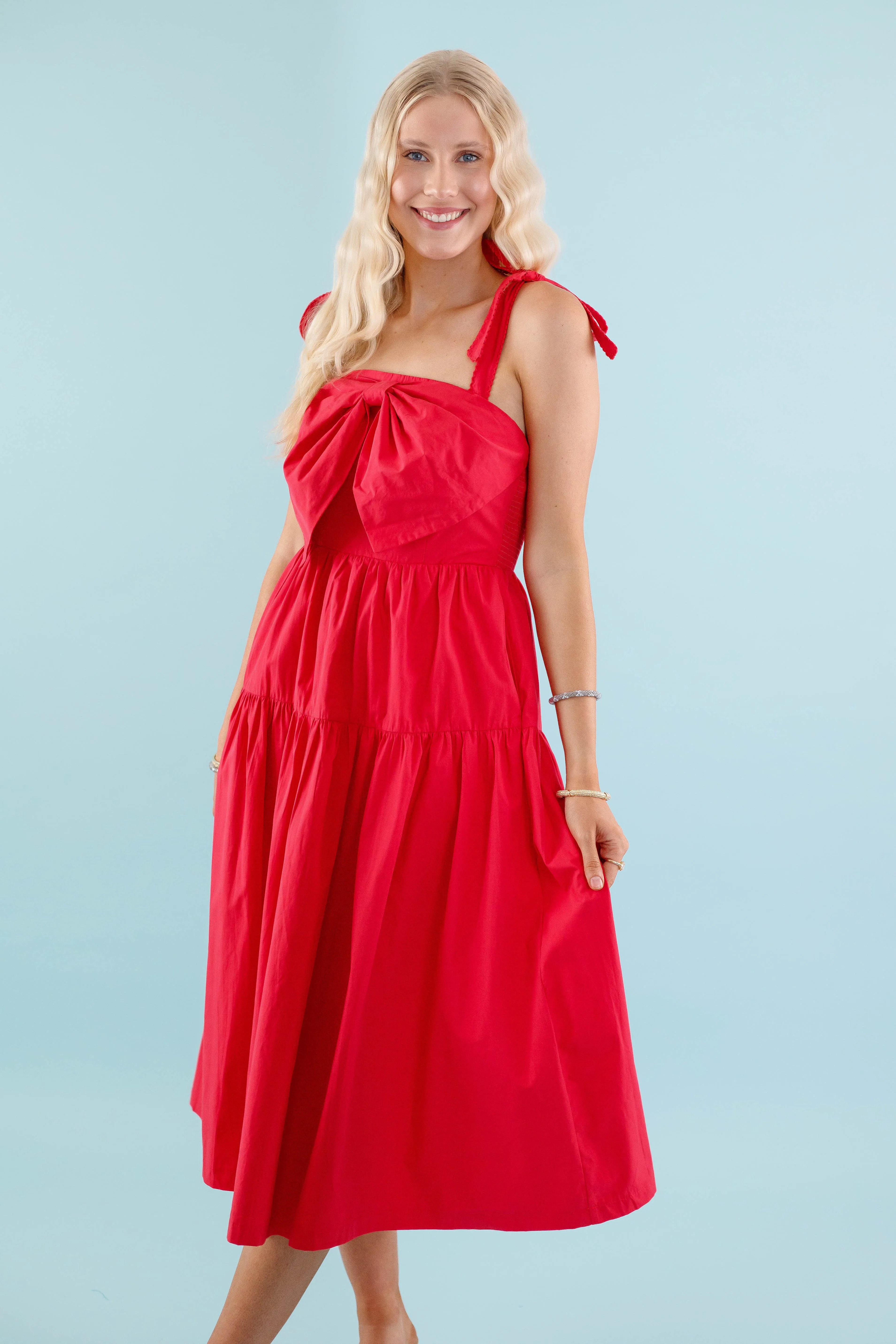 Dolled Up Midi Dress Feminine Style