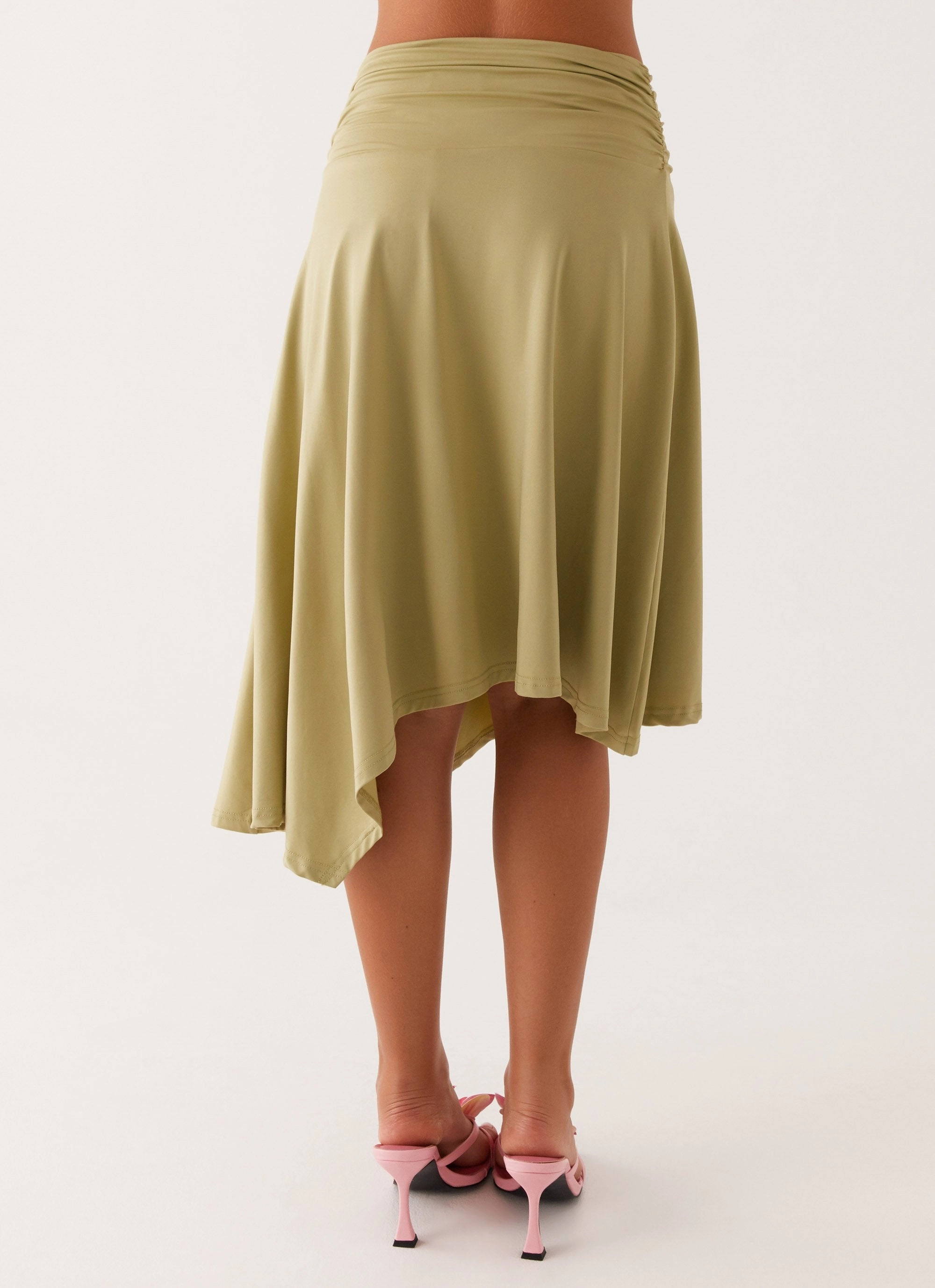 Dolly Midi Skirt - Green Everyday Flex