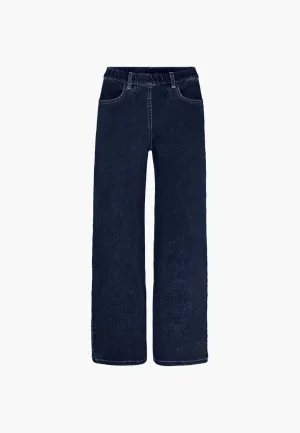 Donna Loose - Medium Length - Dark Blue Denim