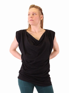 Moisture Management Fabric Hidden Pocket Shape-Shifter Top