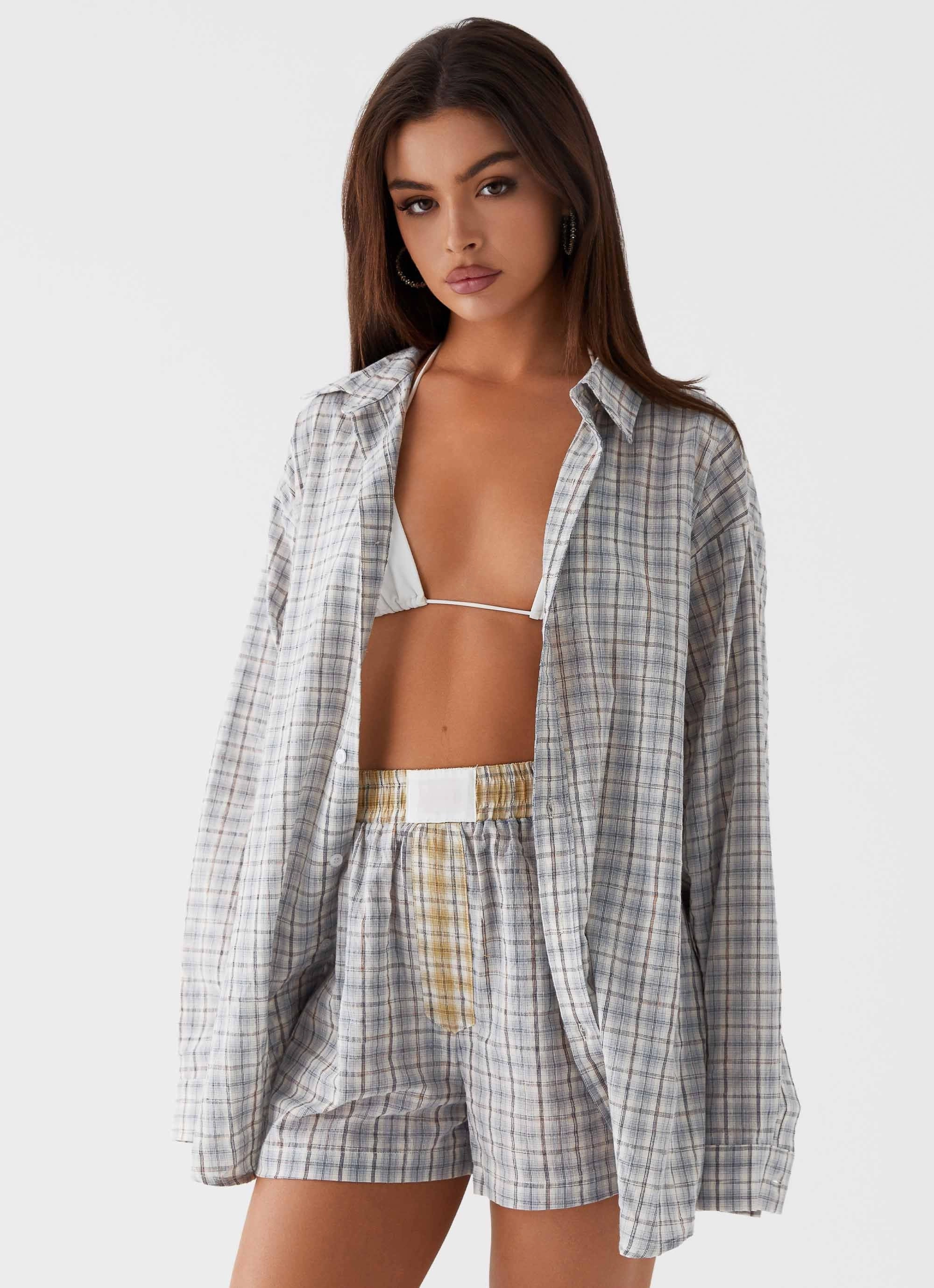 Harley Boxers - Grey Check Autumn Ready