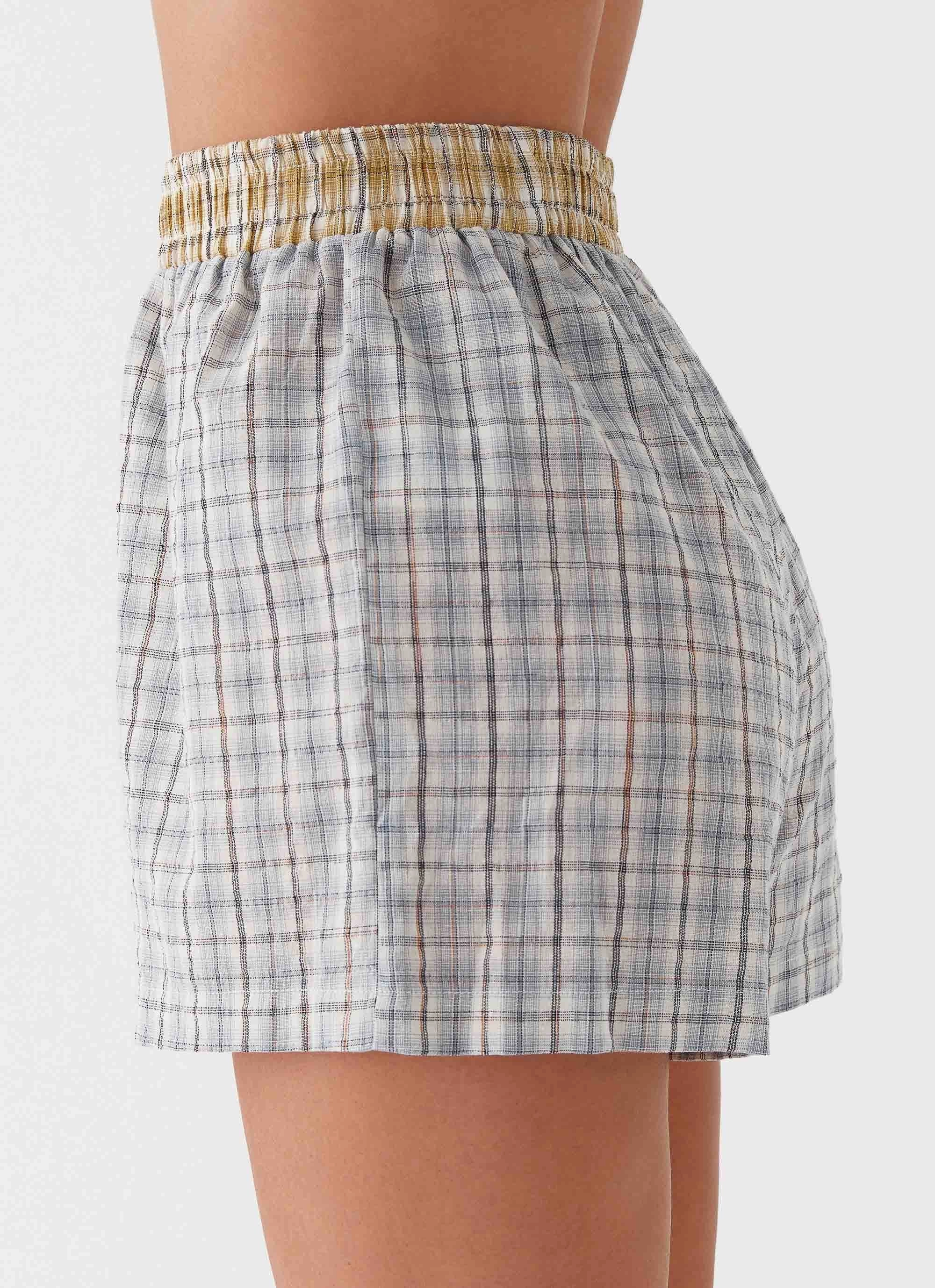 Harley Boxers - Grey Check Aramid Fiber Blend