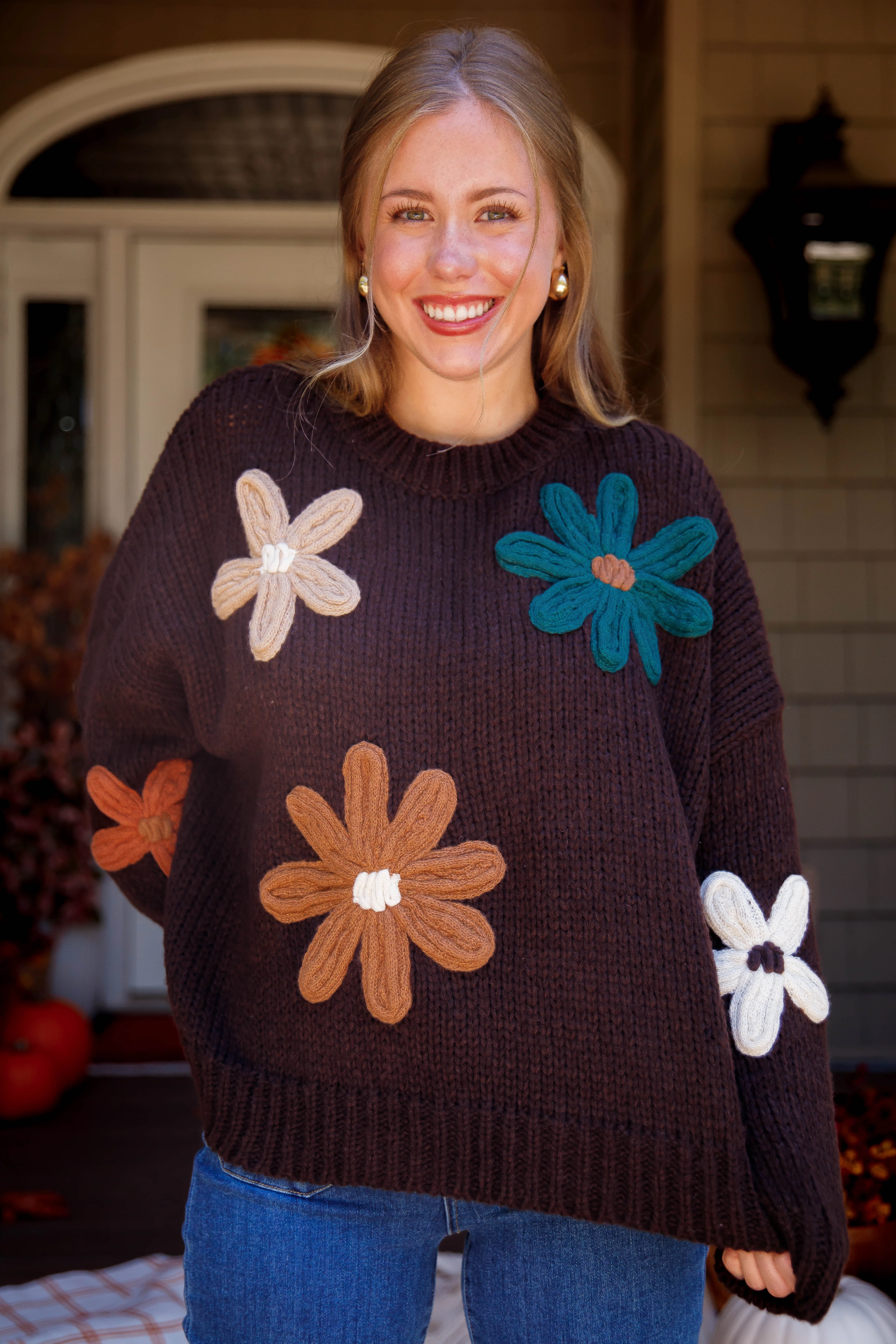 Growing Strong Sweater-Brown Built In Odor Control