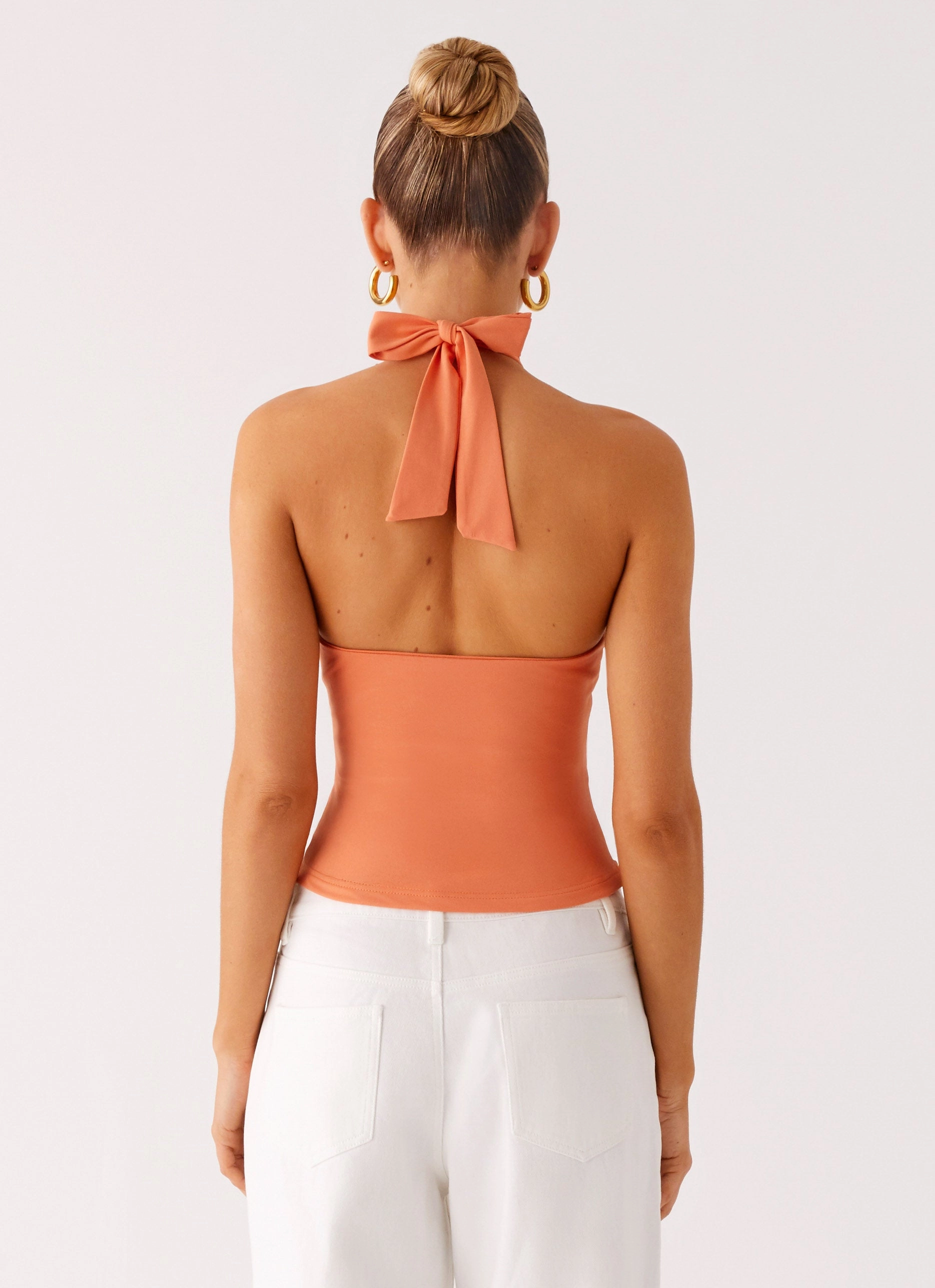 Kirra Halter Top - Peach Professional Look