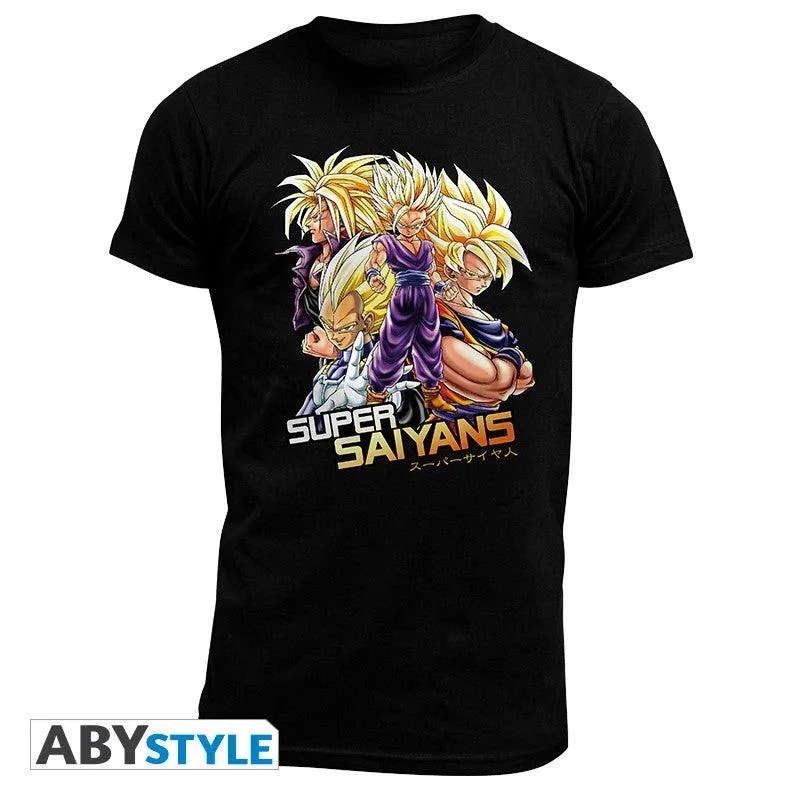 DRAGON BALL - Tshirt "DBZ/ Saiyans" - L