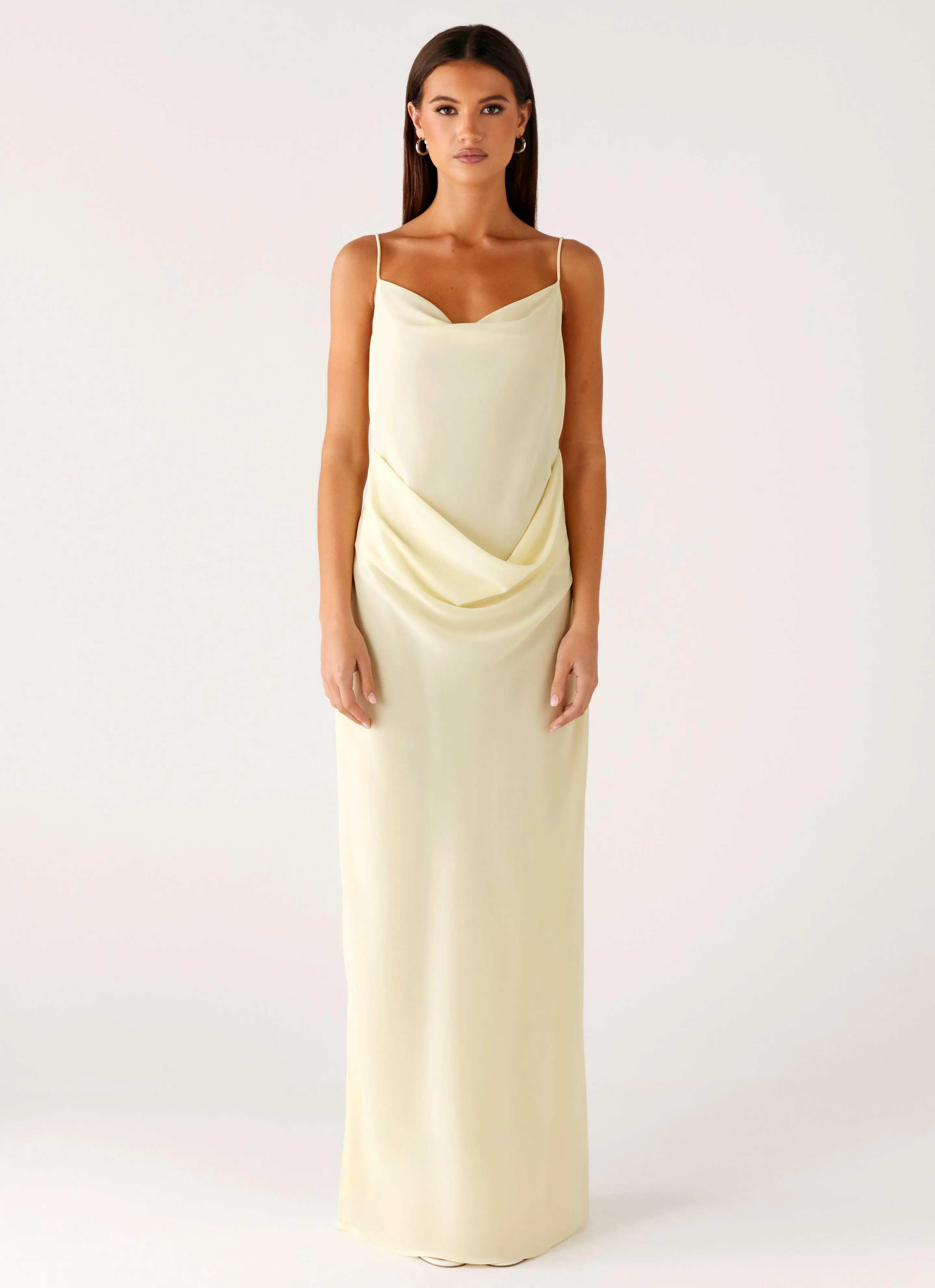 Oliana Maxi Dress - Yellow Basic Mood