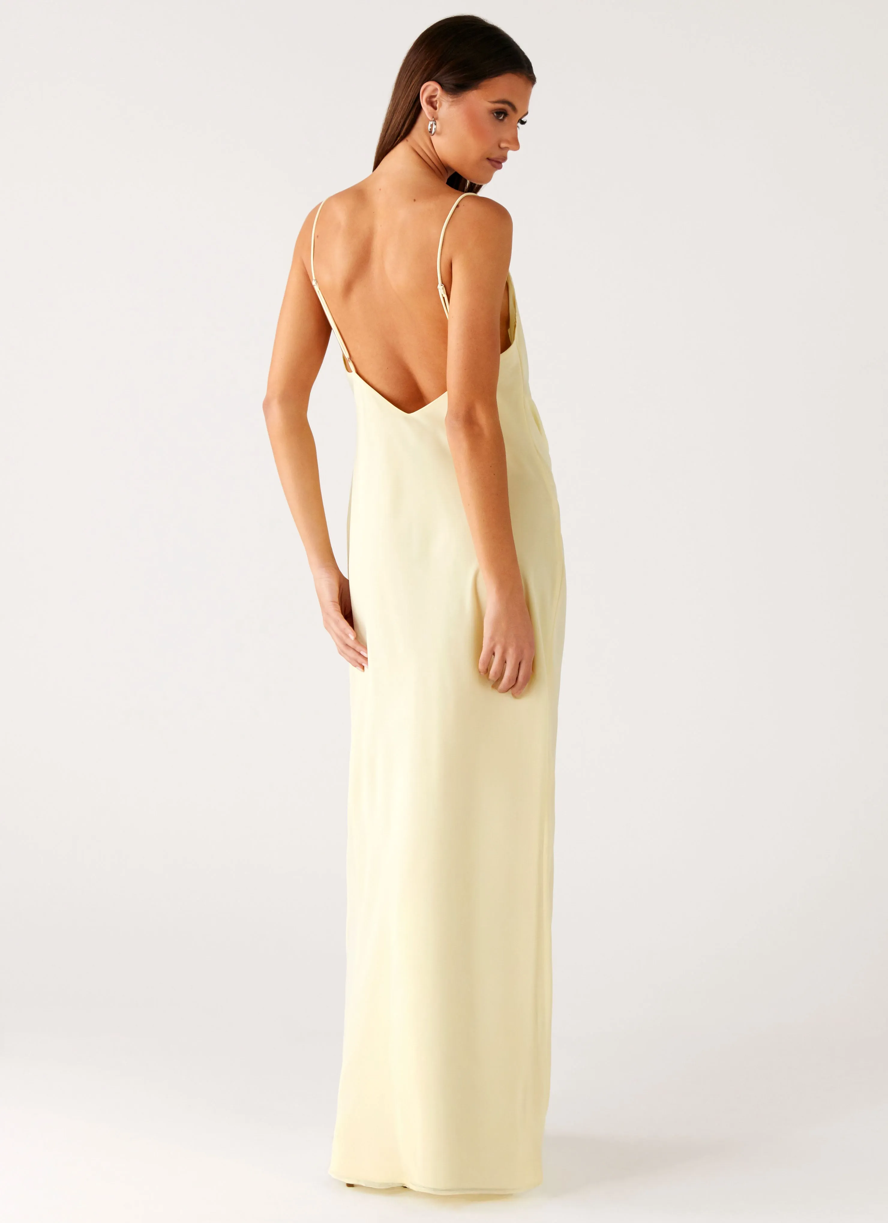 Oliana Maxi Dress - Yellow Joyful Look