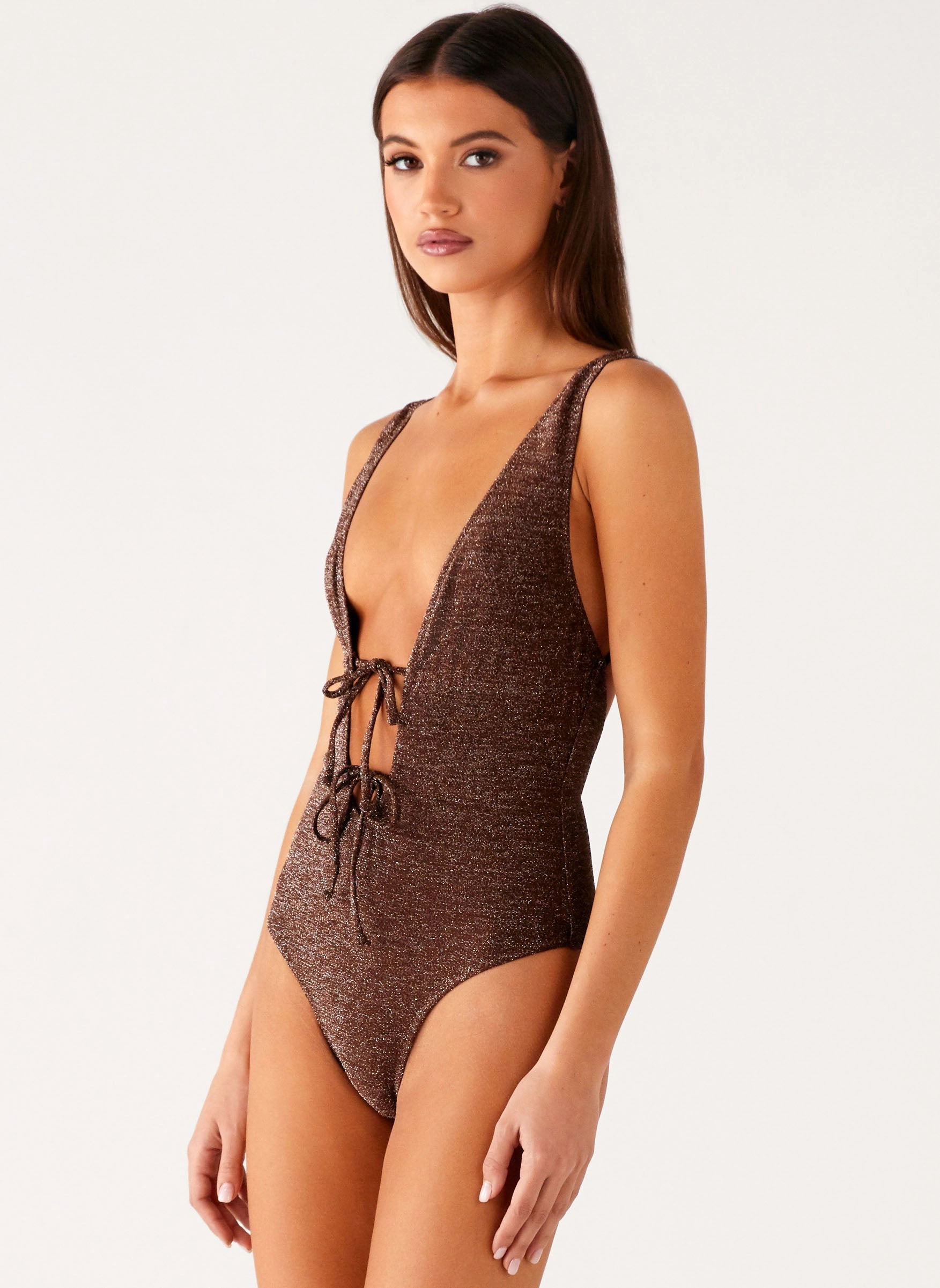 Luxury Drifter One Piece Swimsuit - Chocolate