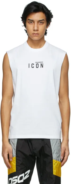 Dsquared2 White Zlatan IbrahimoviÄ‡ Edition Icon T-Shirt