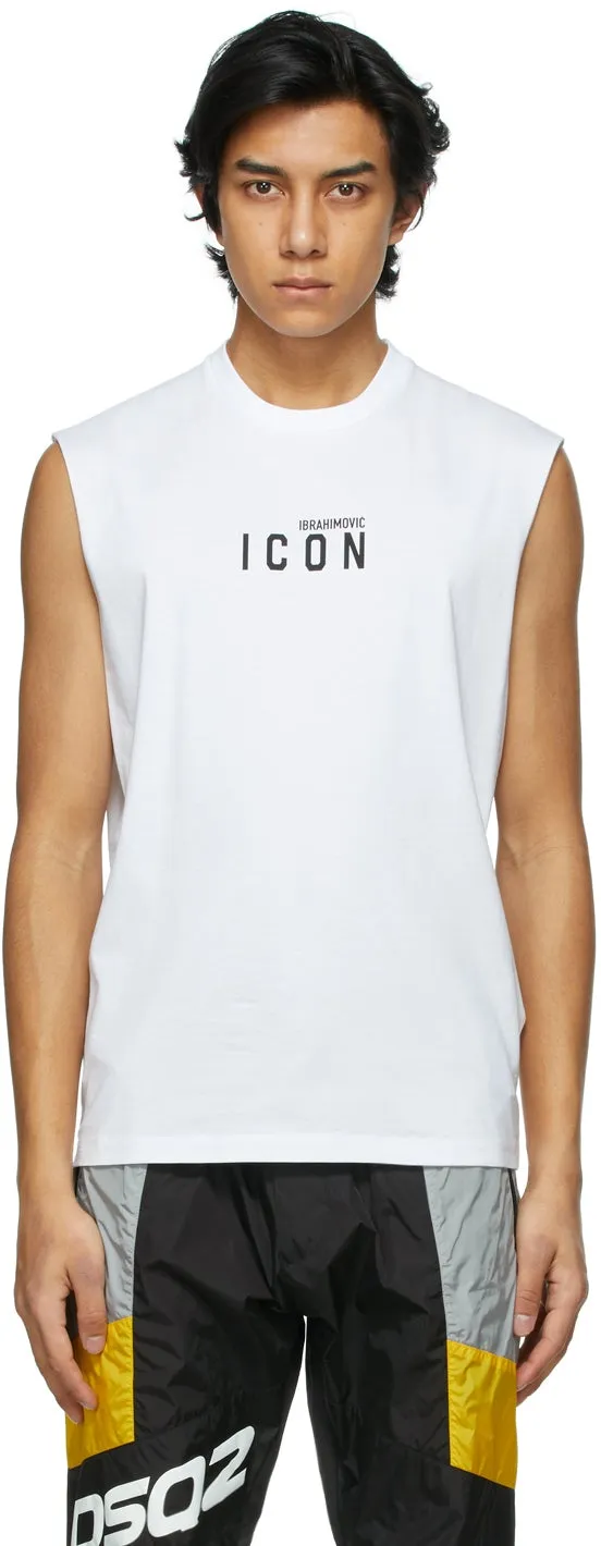 Dsquared2 White Zlatan IbrahimoviÄ‡ Edition Icon T-Shirt