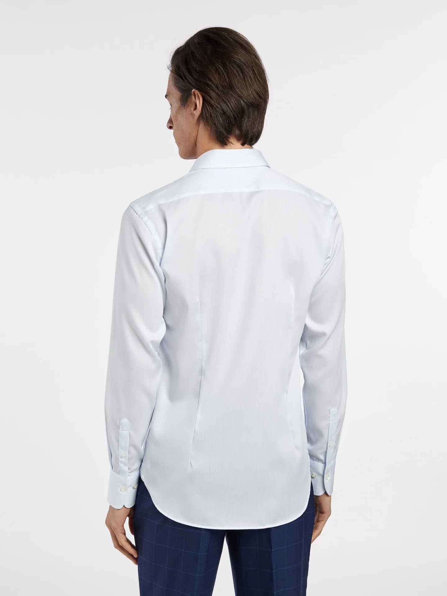 DUBLIN COLLAR SLIM FIT SINGLE CUFF.LIQUID AMONIAC FINISHING