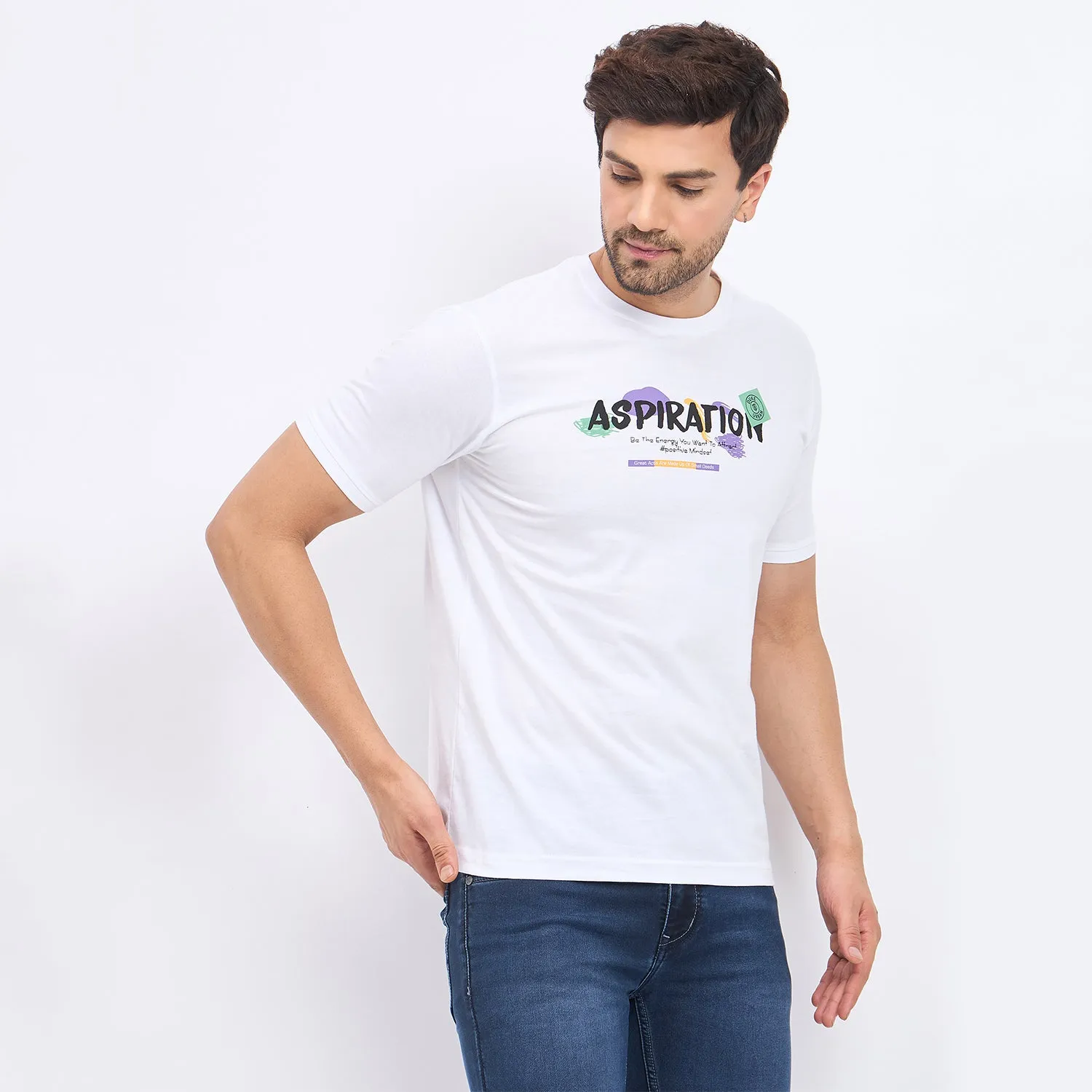 Duke Stardust Men Half Sleeve Cotton T-shirt (LF7161)