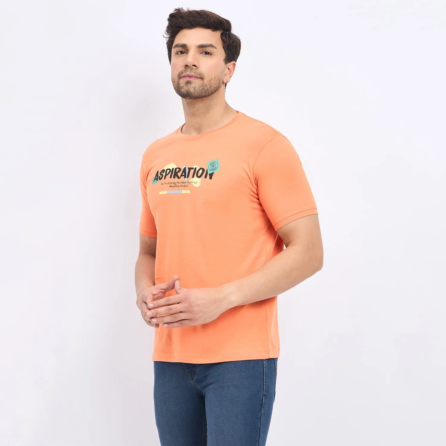 Duke Stardust Men Half Sleeve Cotton T-shirt (LF7161)