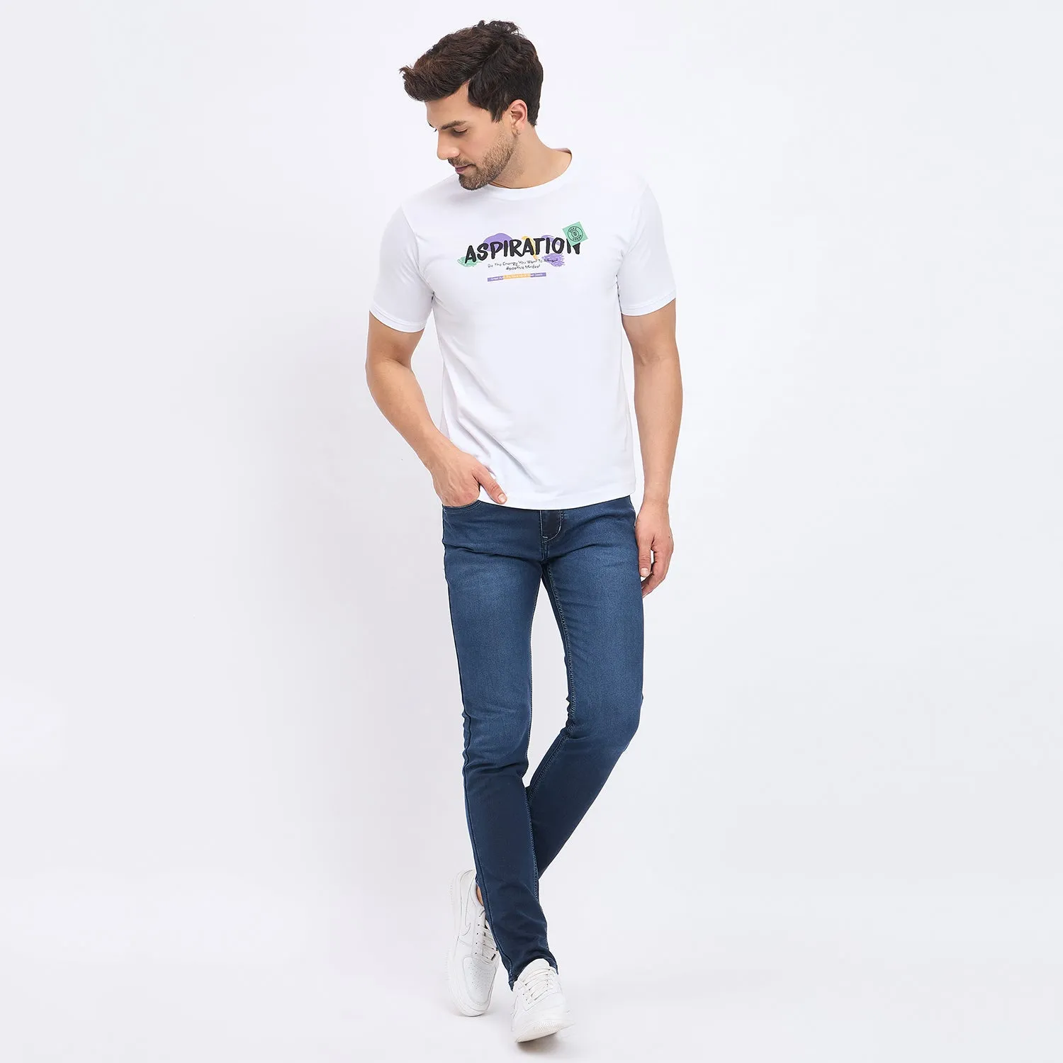 Duke Stardust Men Half Sleeve Cotton T-shirt (LF7161)