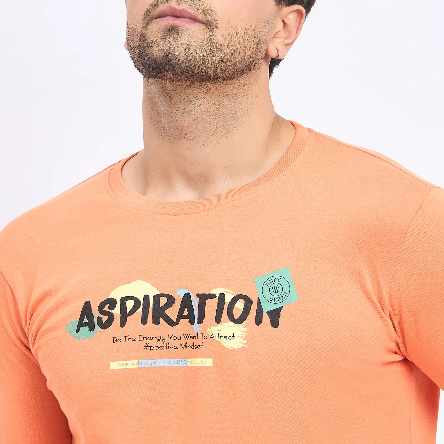 Duke Stardust Men Half Sleeve Cotton T-shirt (LF7161)