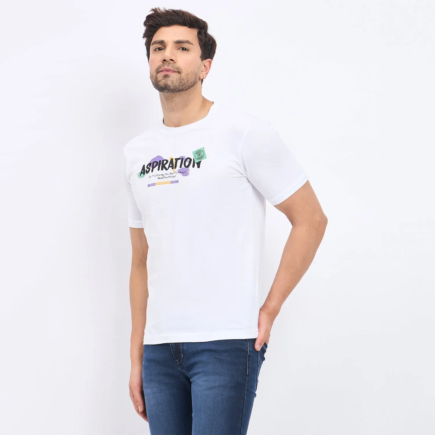 Duke Stardust Men Half Sleeve Cotton T-shirt (LF7161)