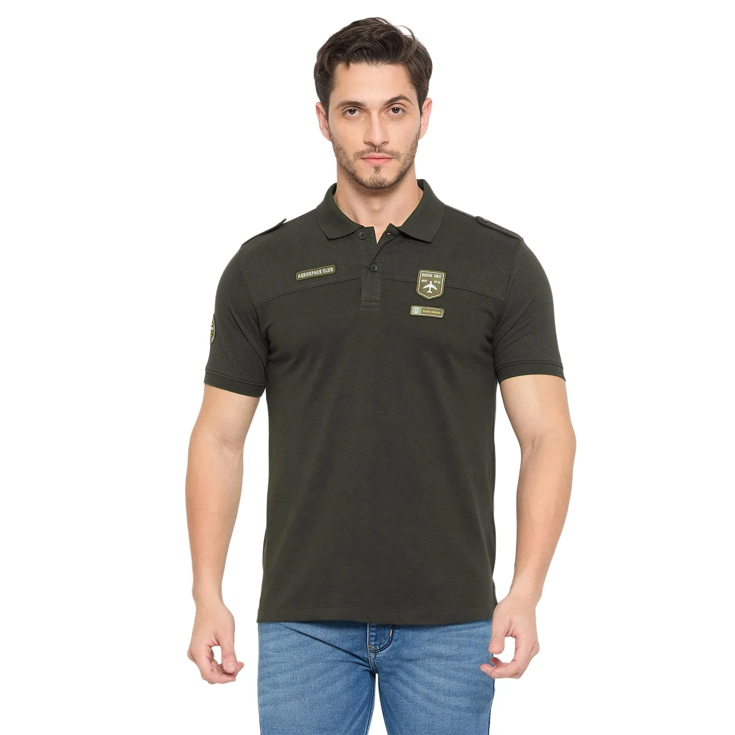 Duke Stardust Men Half Sleeve Cotton T-shirt (LF7294)