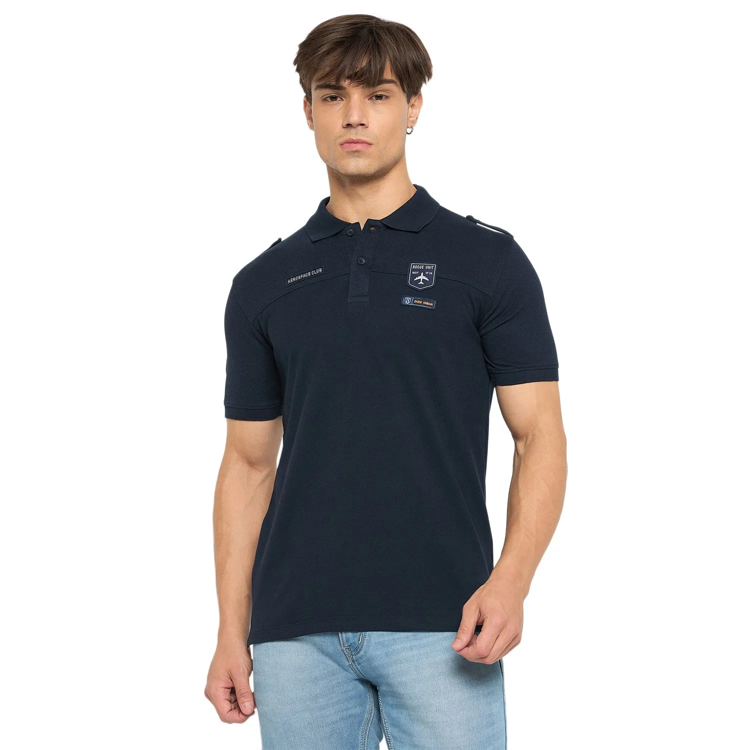 Duke Stardust Men Half Sleeve Cotton T-shirt (LF7294)