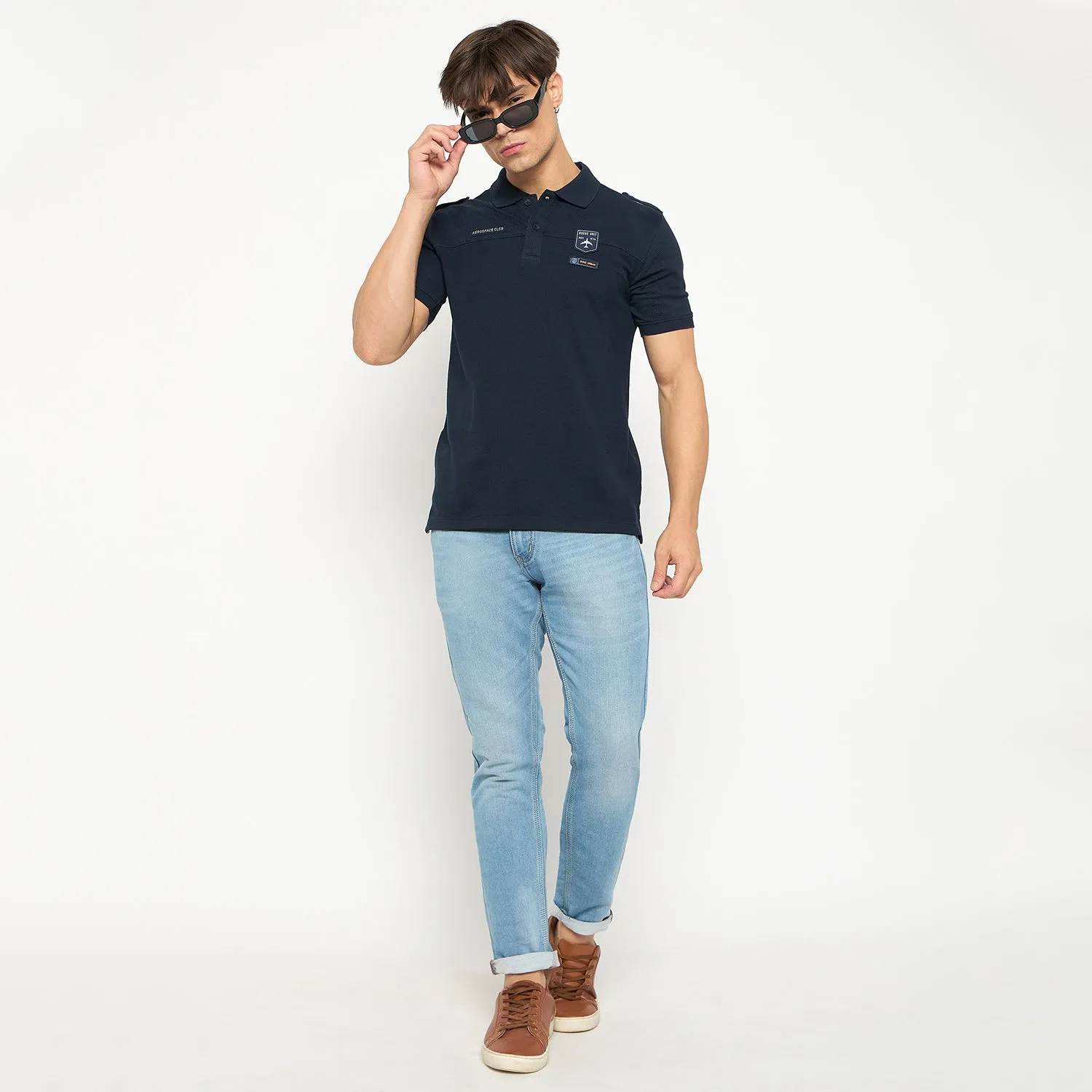 Duke Stardust Men Half Sleeve Cotton T-shirt (LF7294)