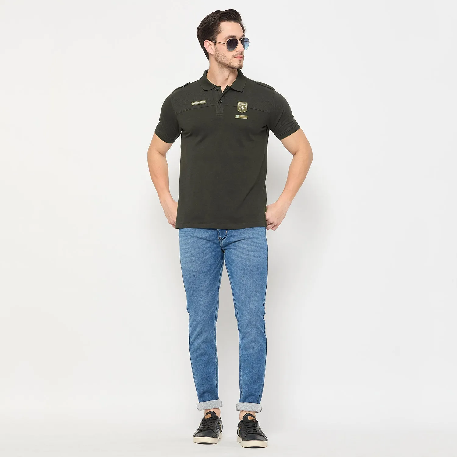 Duke Stardust Men Half Sleeve Cotton T-shirt (LF7294)