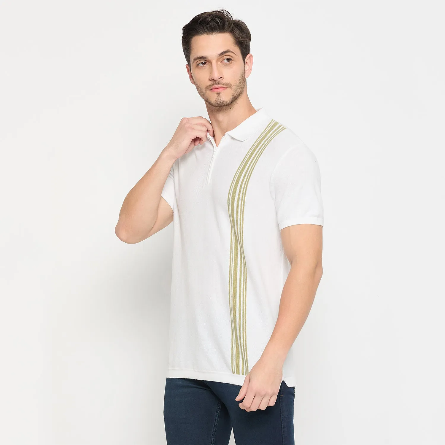 Duke Stardust Men Half Sleeve Cotton T-shirt (LF7326)