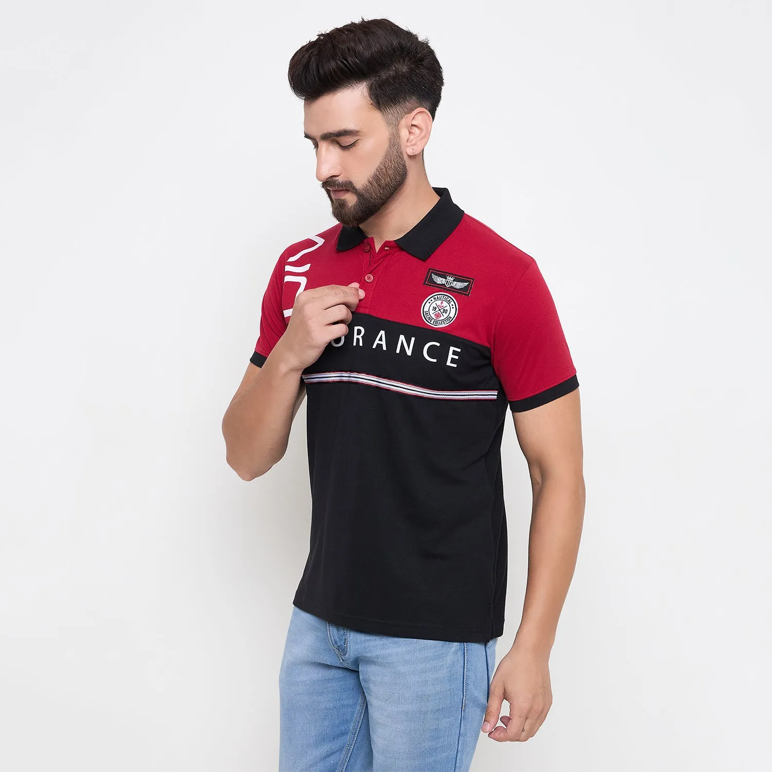 Duke Stardust Men Half Sleeve Cotton Tshirt (LF7122)