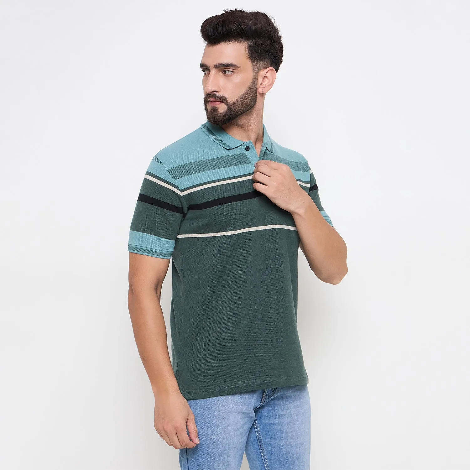 Duke Stardust Men Half Sleeve Cotton Tshirt (LF7204)