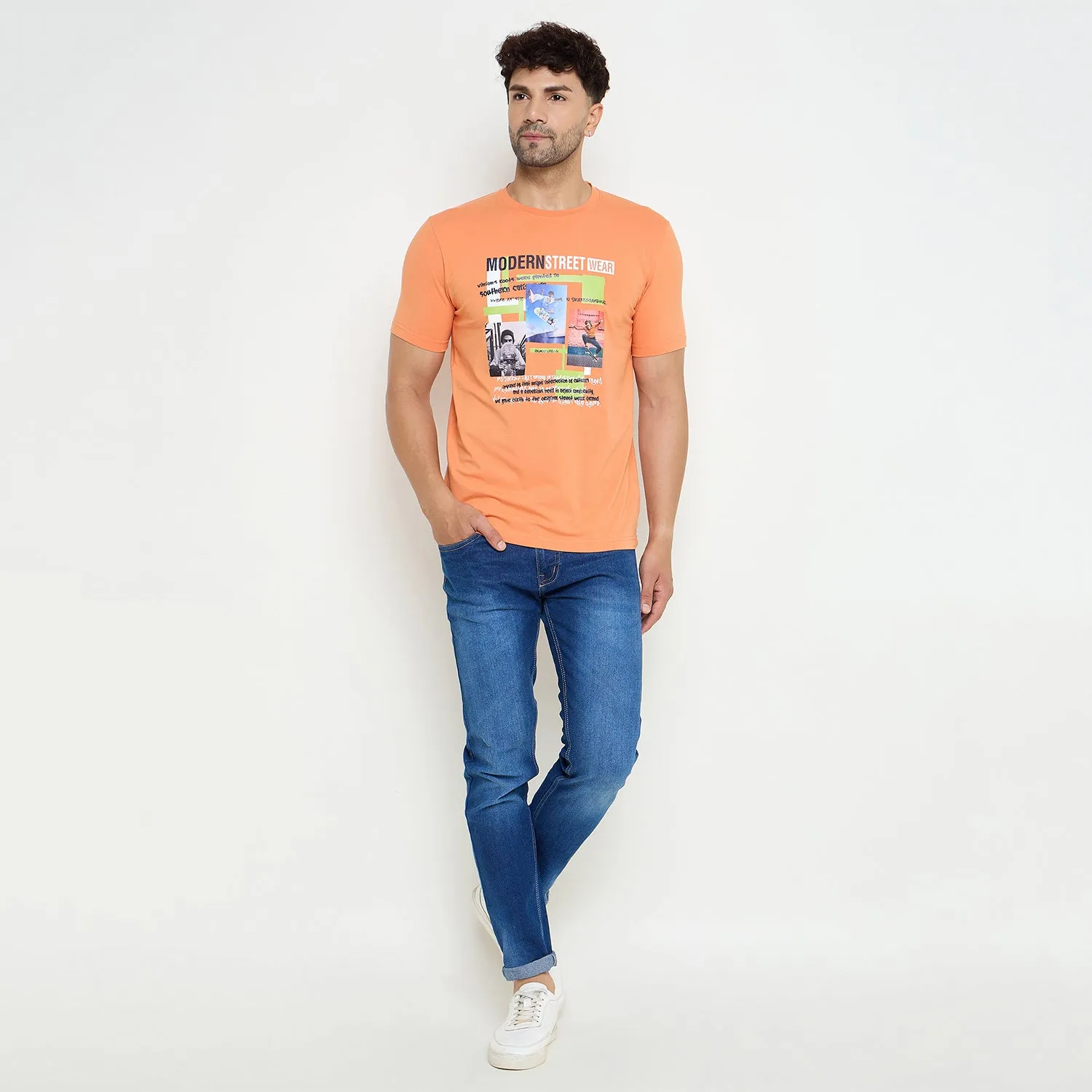 Duke Stardust Men Half Sleeve Cotton Tshirt (LF7219)
