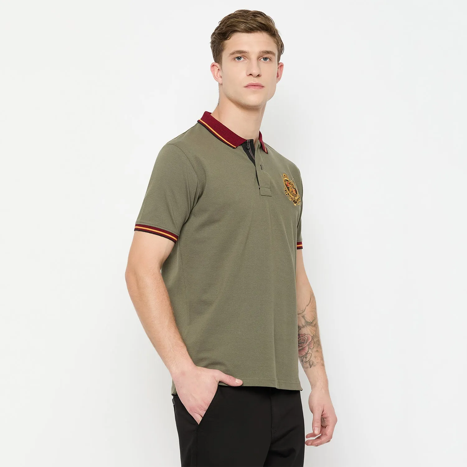 Duke Stardust Men Half Sleeve Cotton Tshirt (LF7238)