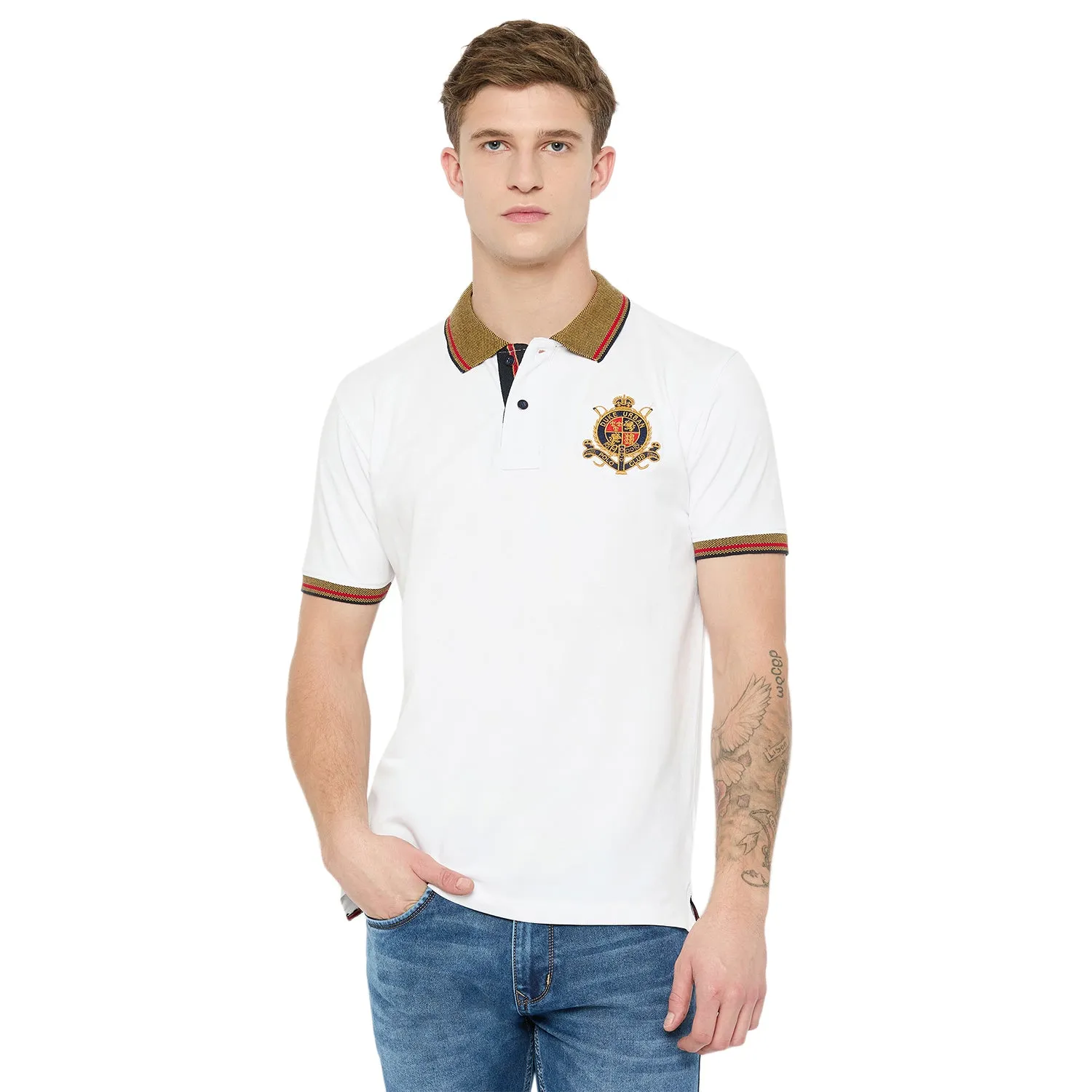 Duke Stardust Men Half Sleeve Cotton Tshirt (LF7238)