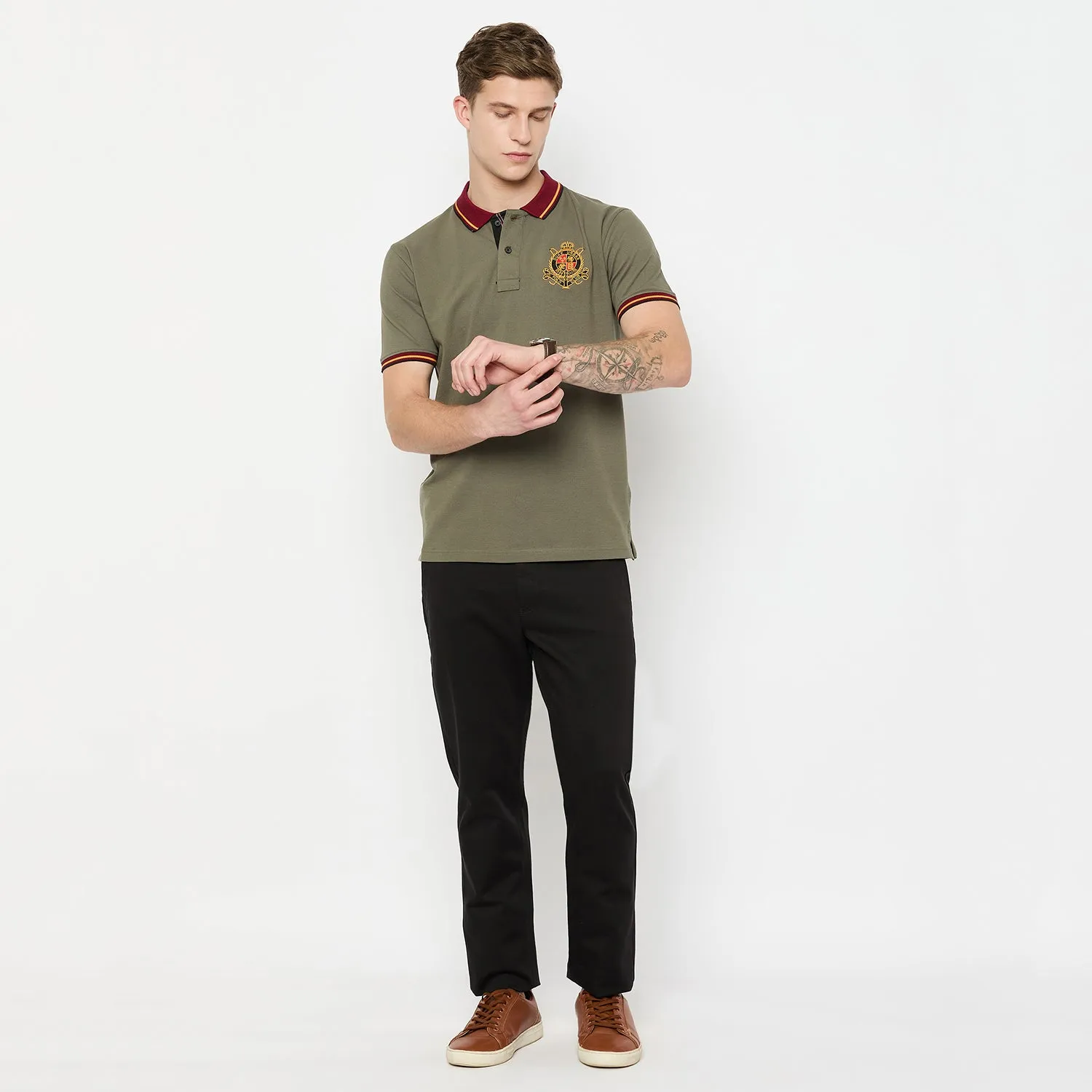 Duke Stardust Men Half Sleeve Cotton Tshirt (LF7238)
