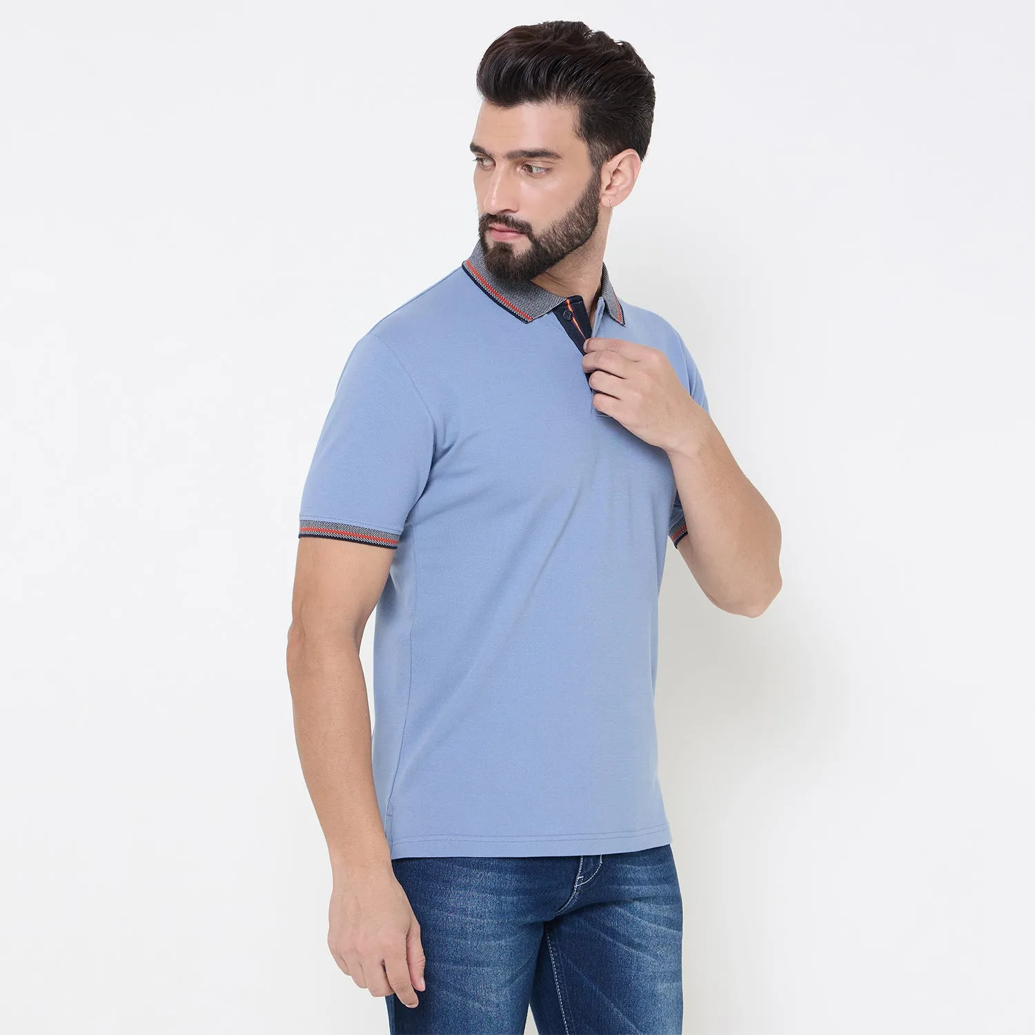 Duke Stardust Men Half Sleeve Cotton Tshirt (LF7238)