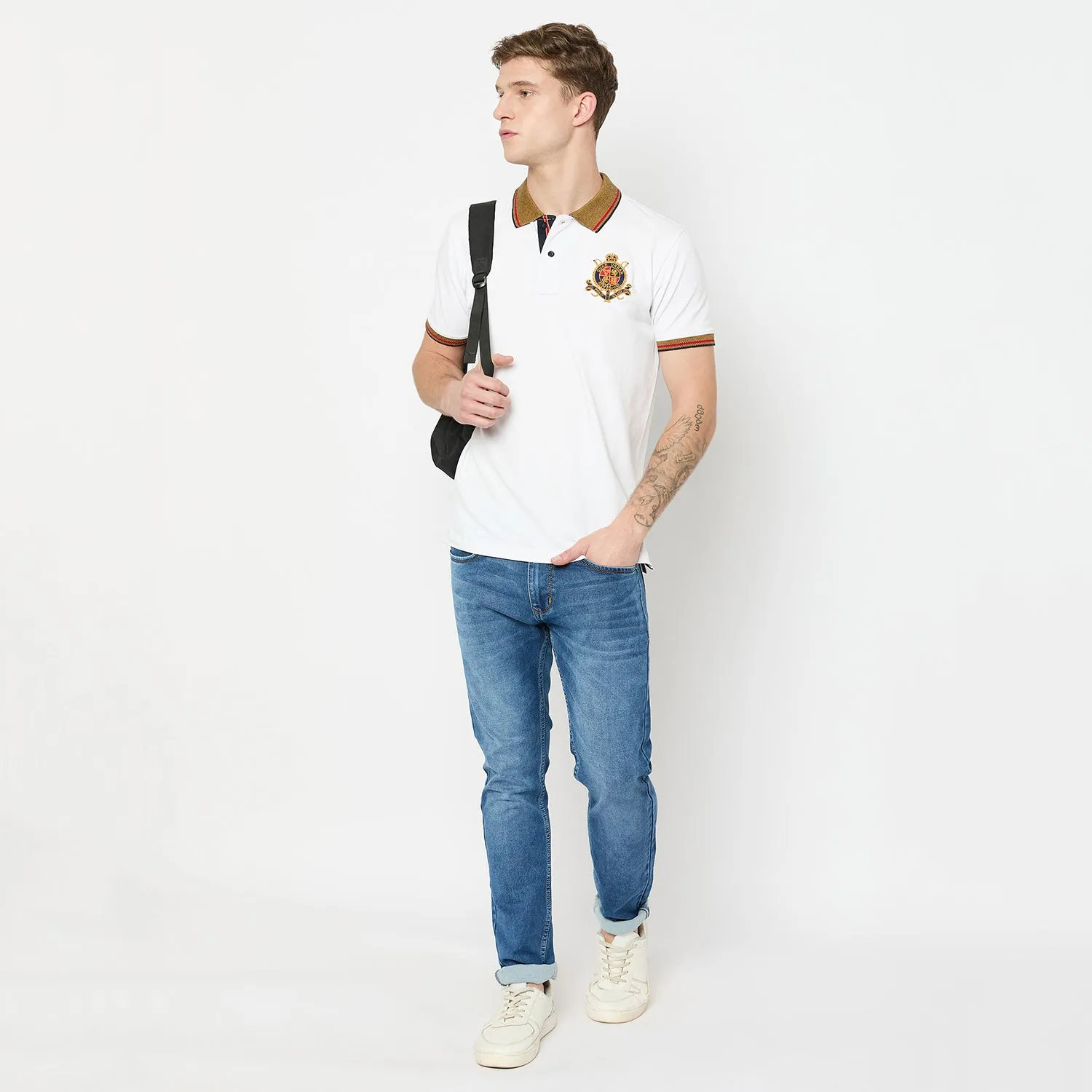 Duke Stardust Men Half Sleeve Cotton Tshirt (LF7238)