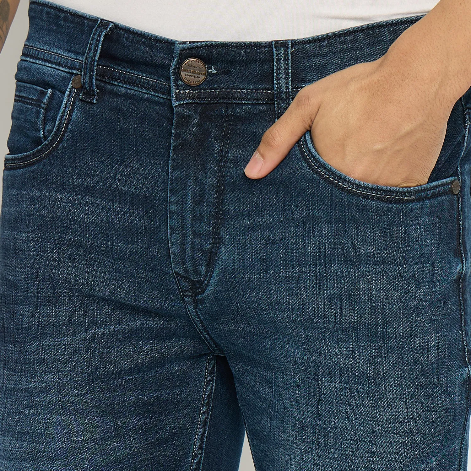 Duke Stardust Men Slim Fit Stretchable Jeans (SDD5499)