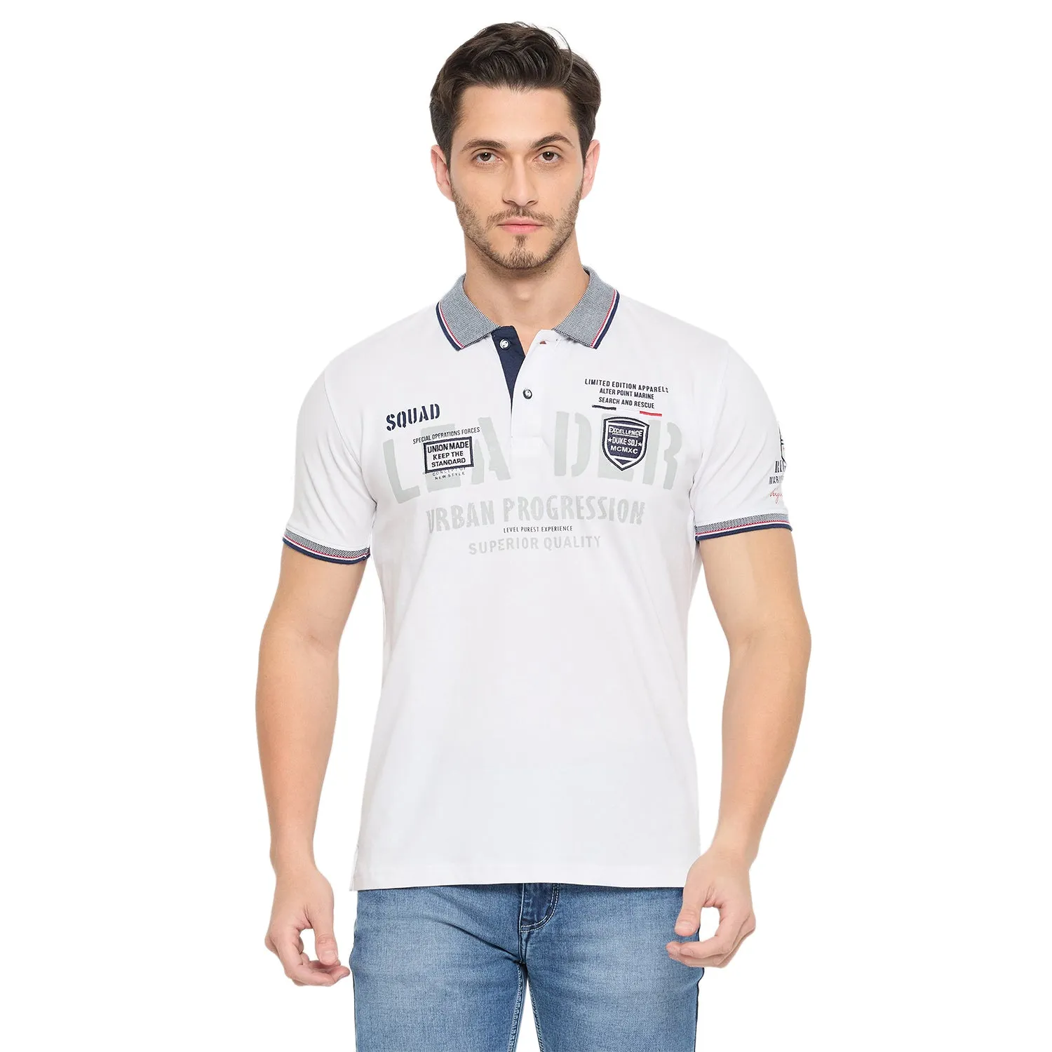 Duke Strardust Men Half Sleeve Cotton T-shirt (LF7031)