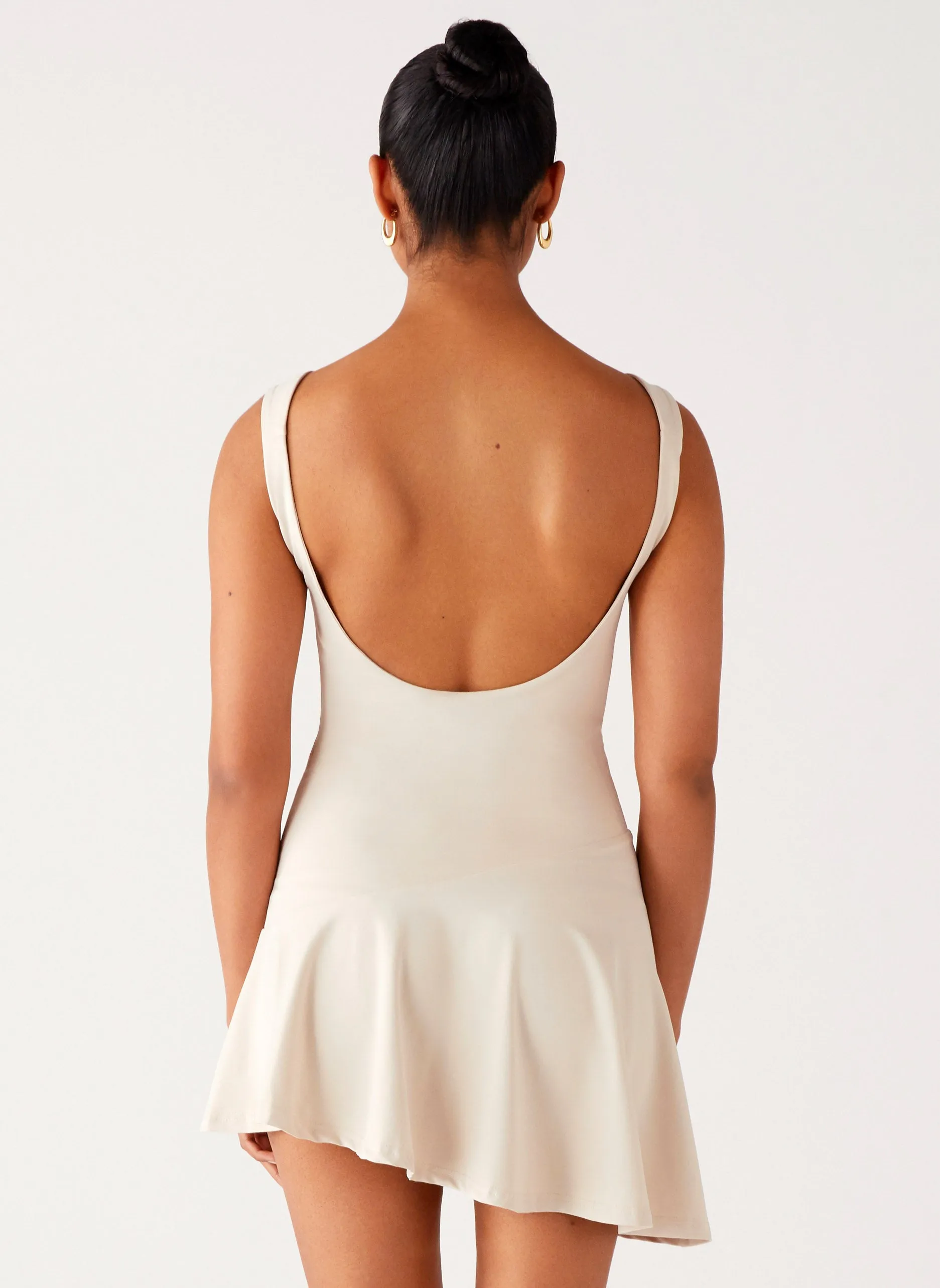 Lace Ease Dune Whisper Mini Dress - Ivory