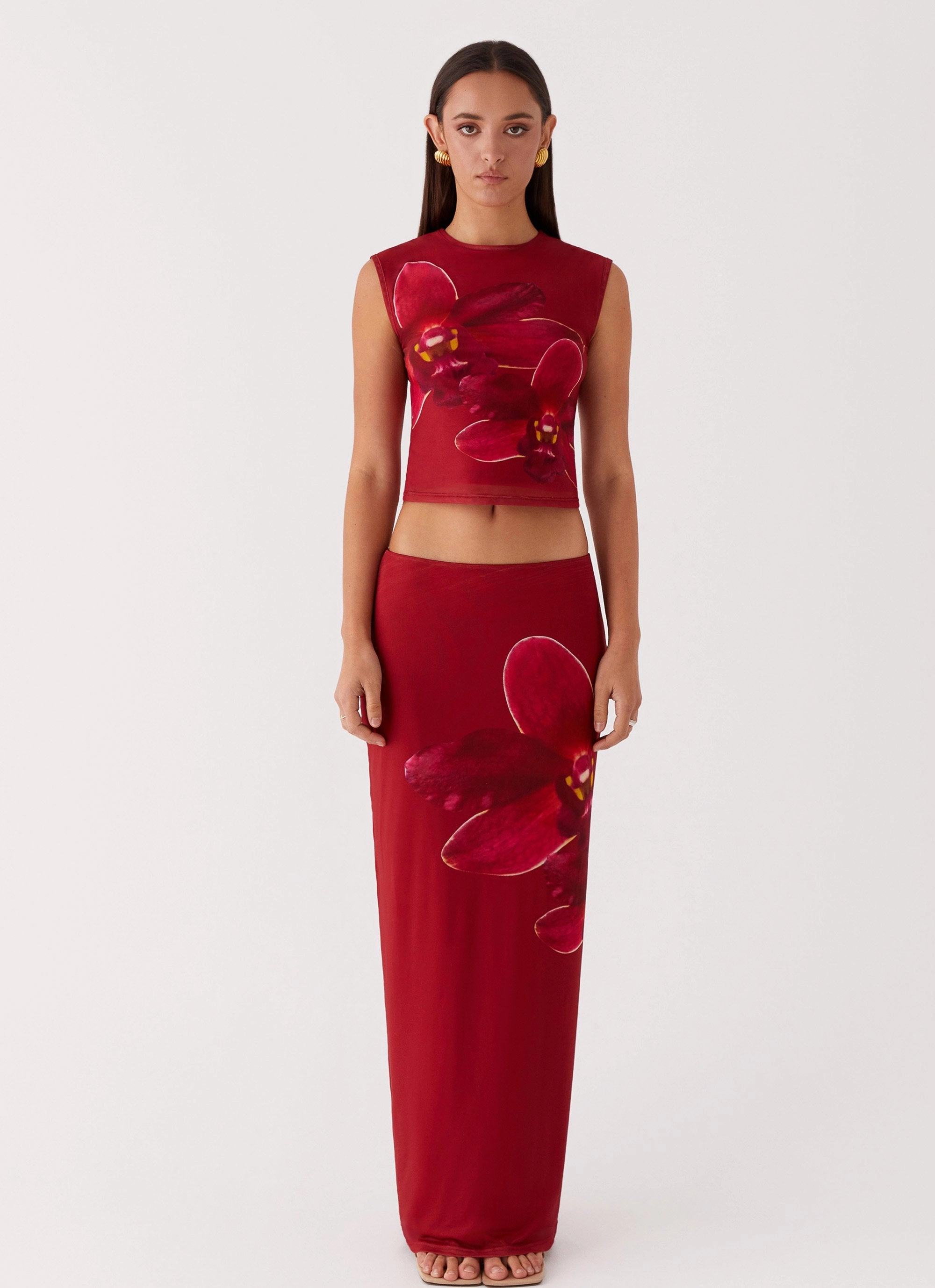 Stay Active Waiting For Dawn Mesh Maxi Skirt - Rosa