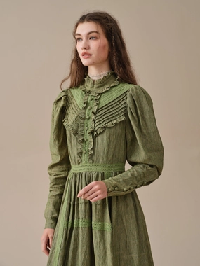 Weekend Wear Casual Vibe MARY 18 | VINTAGE LINEN DRESS GOWN