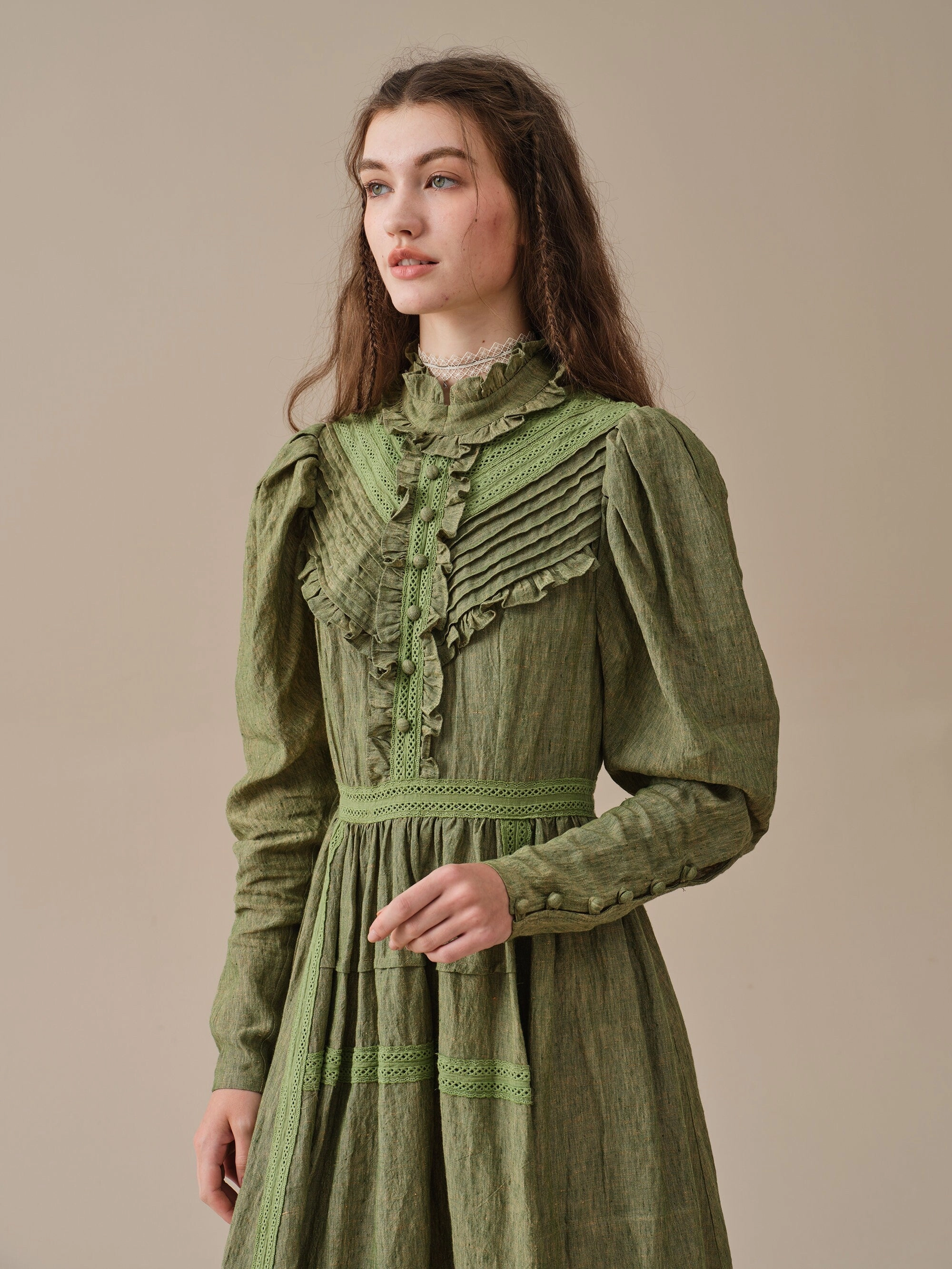 Weekend Wear Casual Vibe MARY 18 | VINTAGE LINEN DRESS GOWN