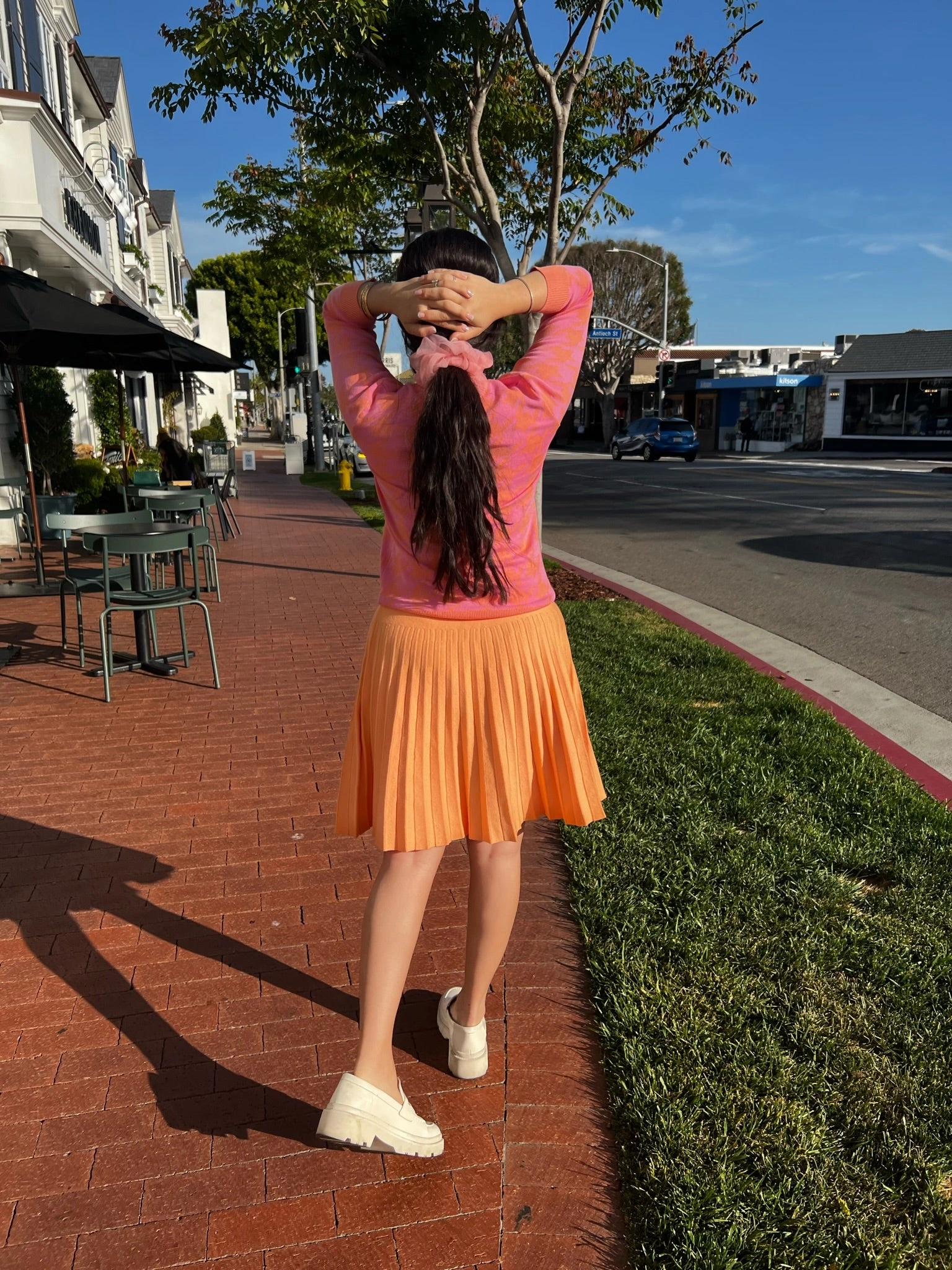 Minimal Edge MM  PLEATED - PASTEL ORANGE