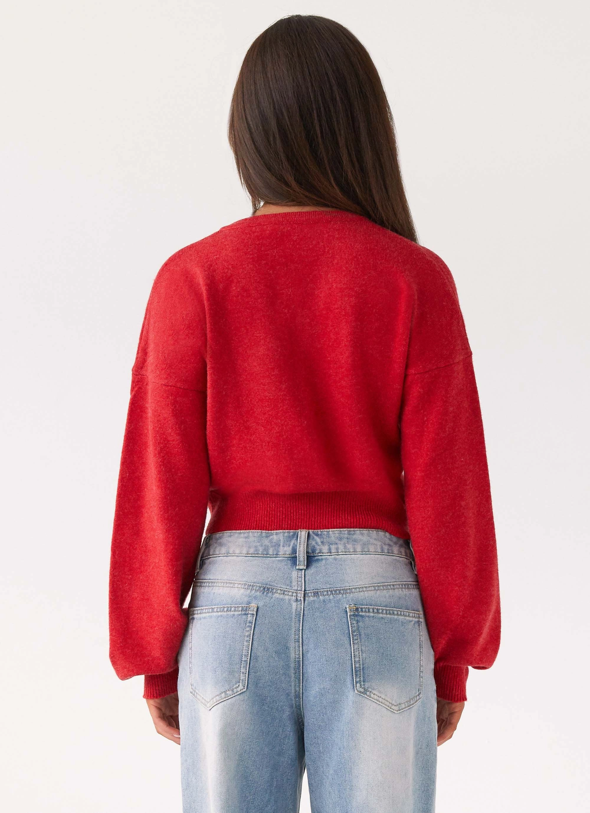 Deserve Me Knit Top - Cherry Non Irritating Seam Finish Antistatic