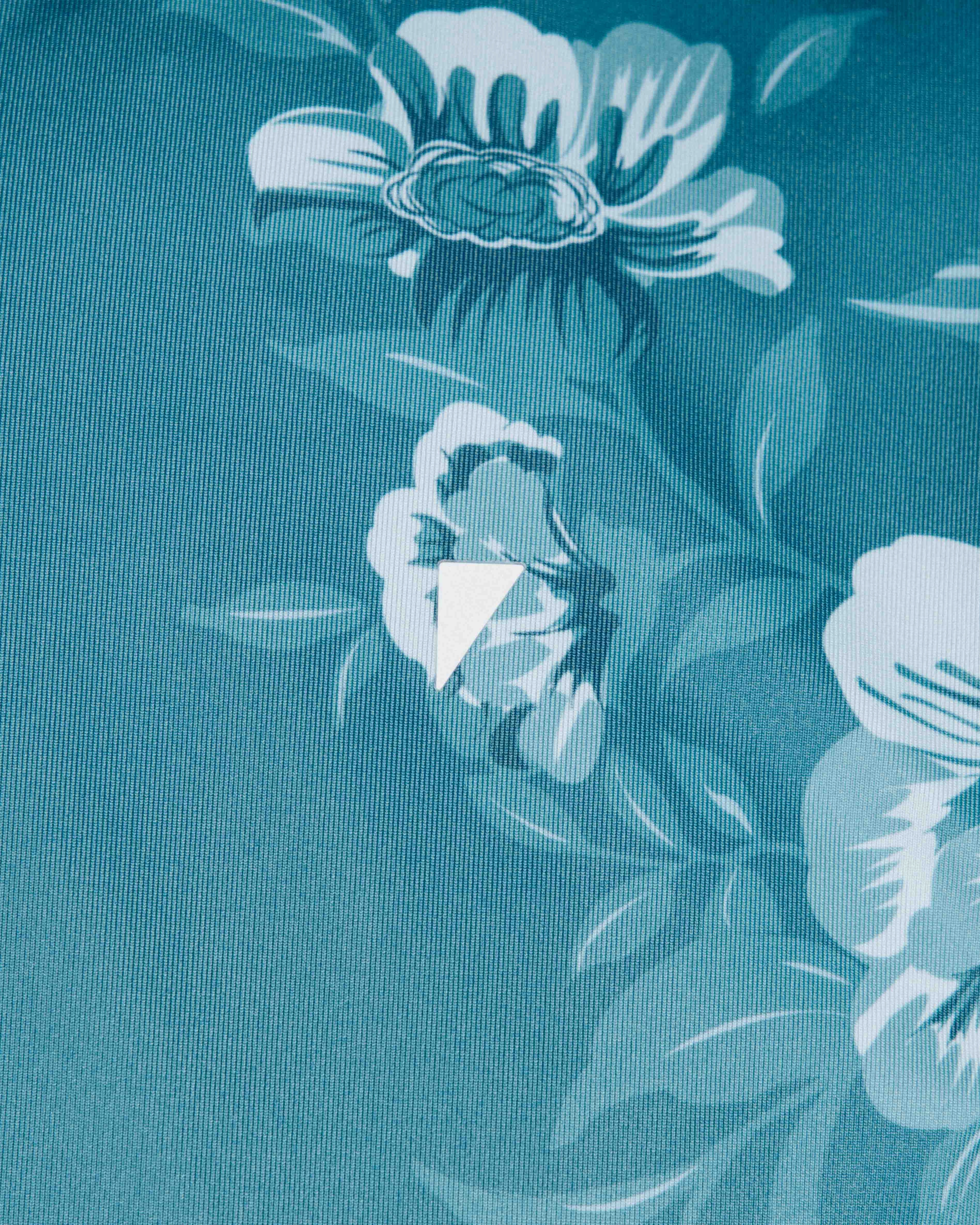 Layered Placket Design Dusk Bloom Blade Polo