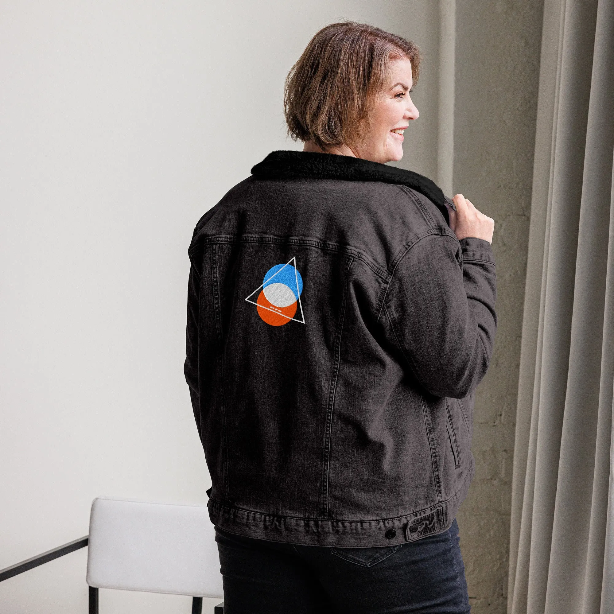 DYNAMIC Unisex Denim Sherpa Jacket