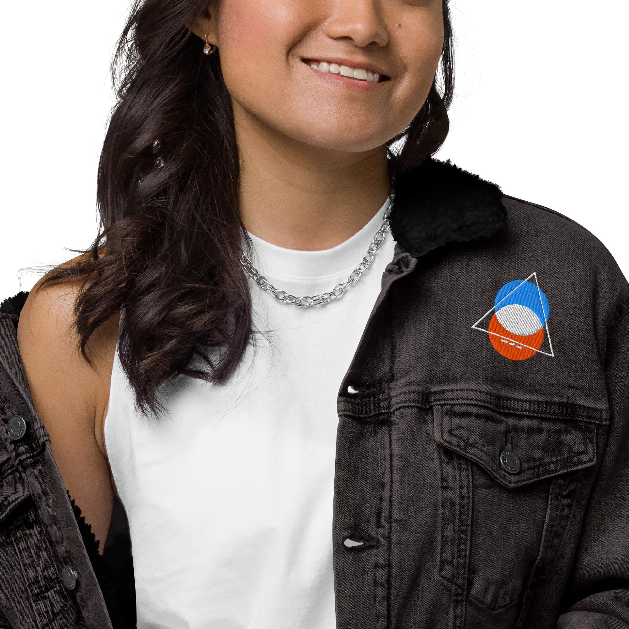 DYNAMIC Unisex Denim Sherpa Jacket
