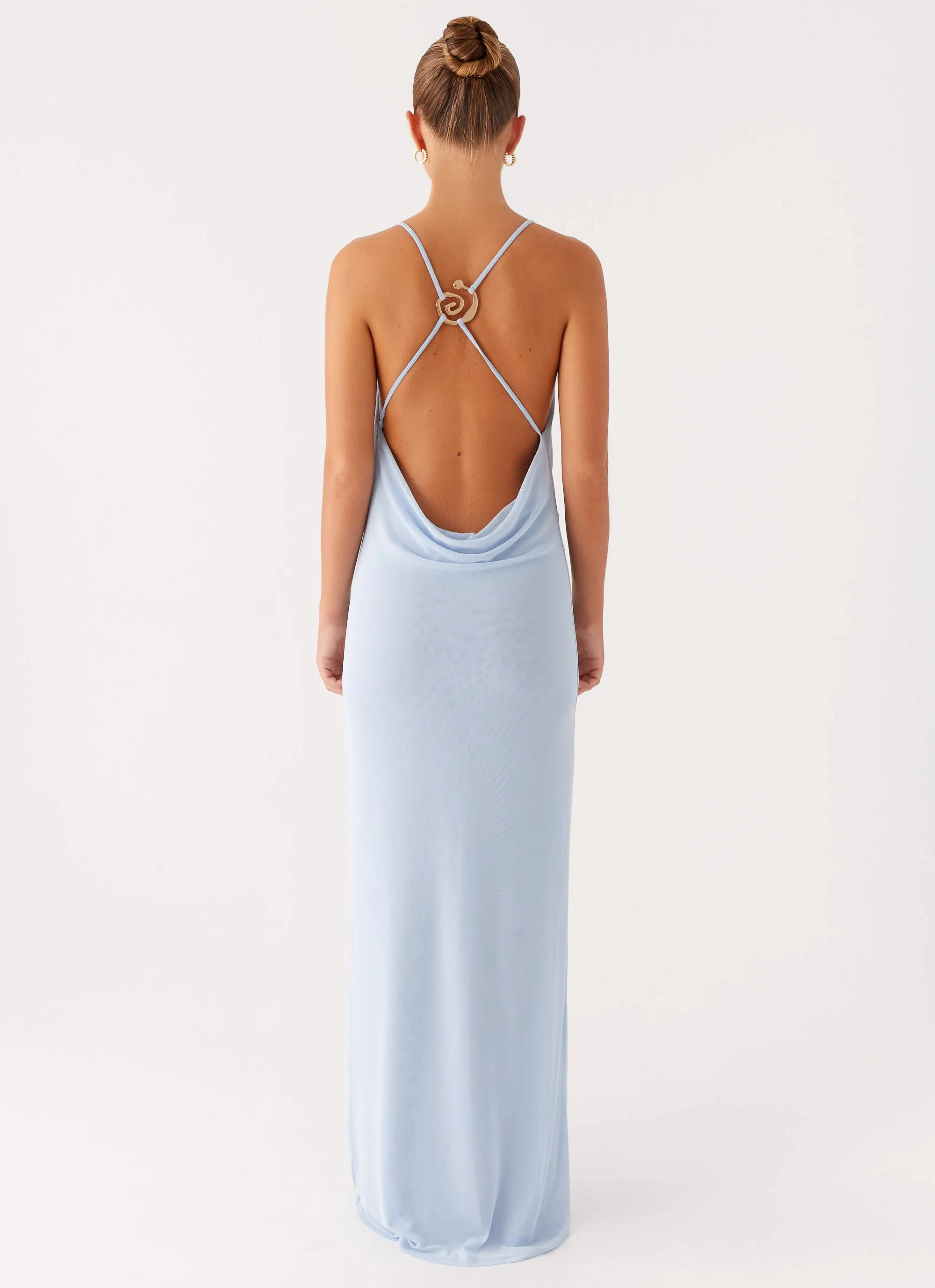 Game Player Maxi Dress - Blue Comfy Comfort