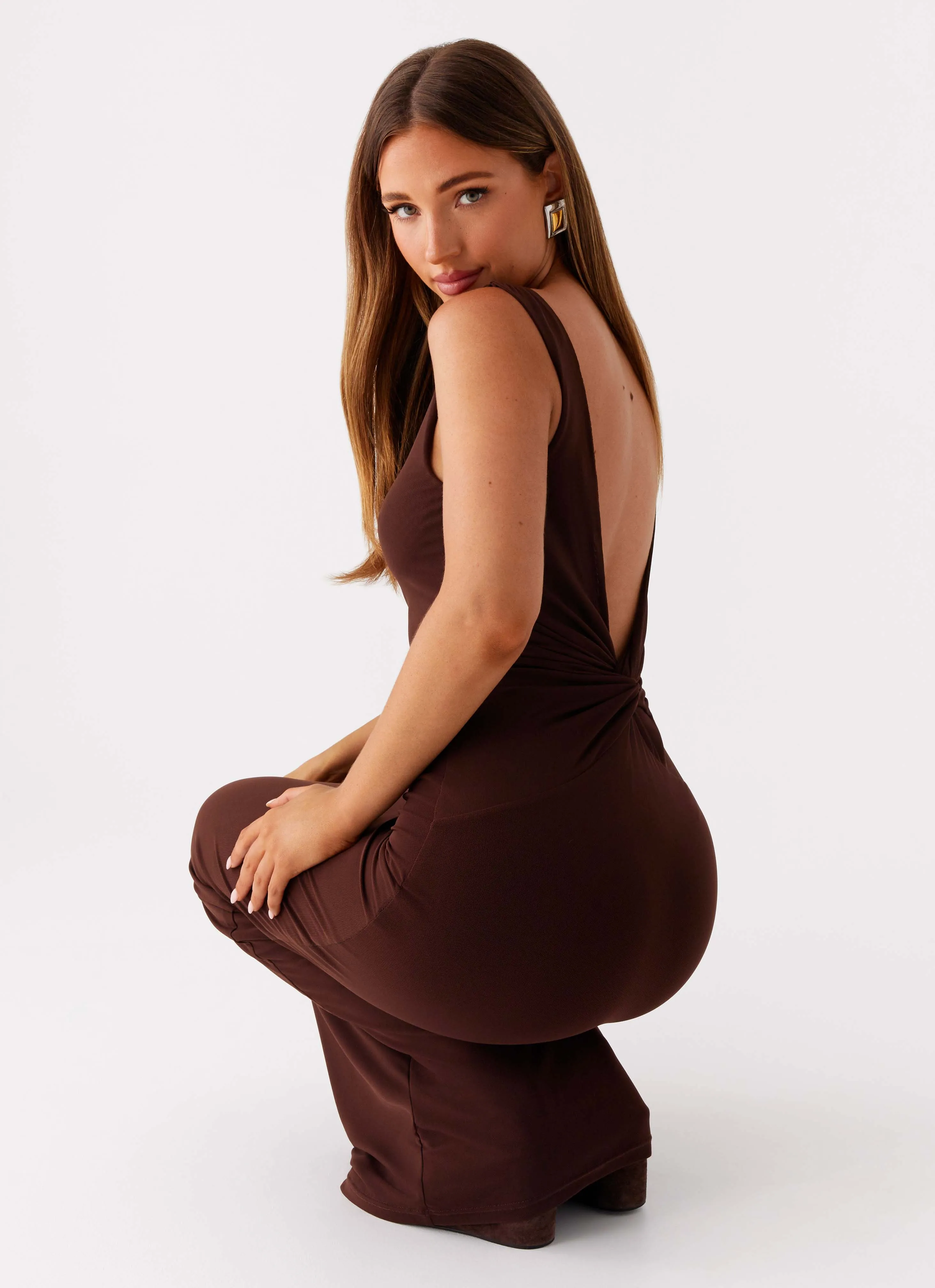 Earthbound Muse Maxi Dress - Chocolate Style Upgrade Organic-Fabric