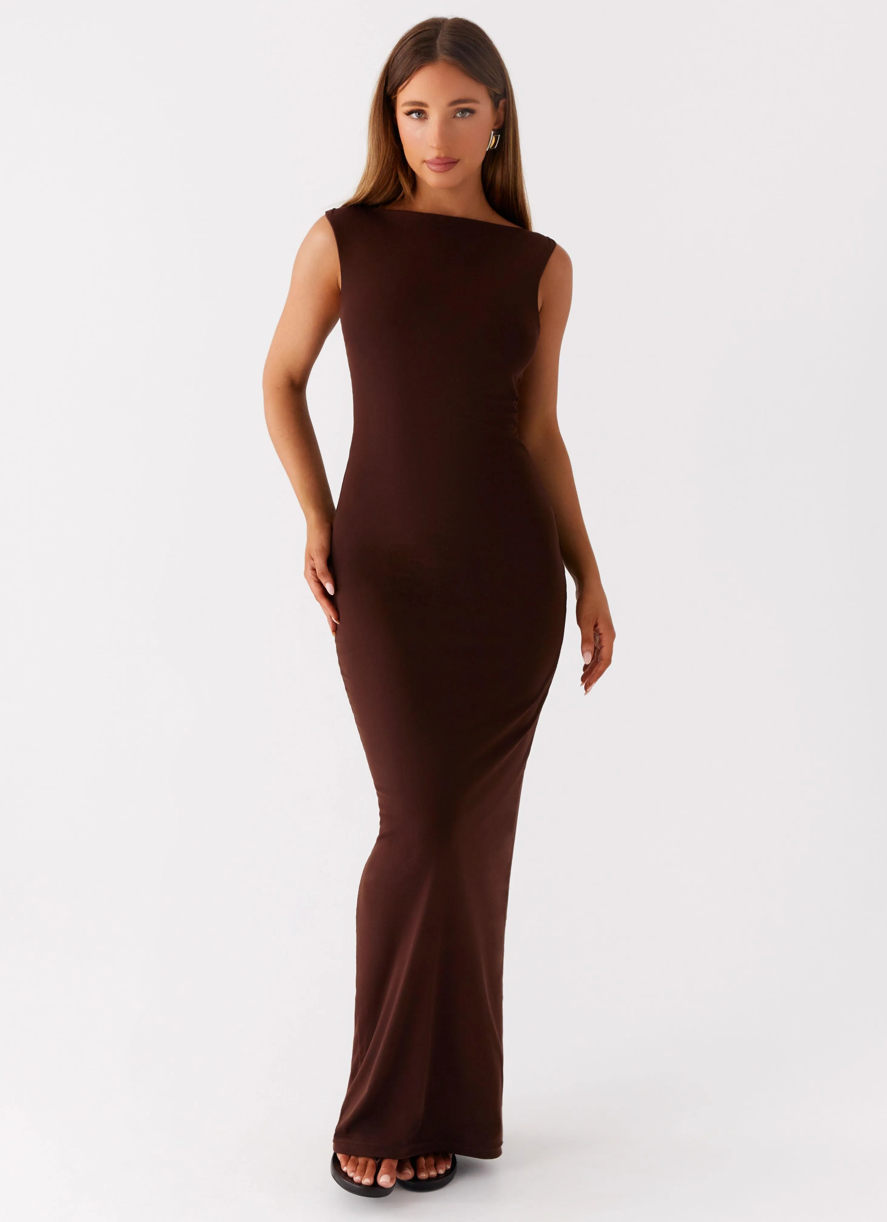 Earthbound Muse Maxi Dress - Chocolate Cozy Feel Fresh Color