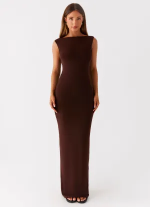 Earthbound Muse Maxi Dress - Chocolate Everyday Look Editor??s-Pick