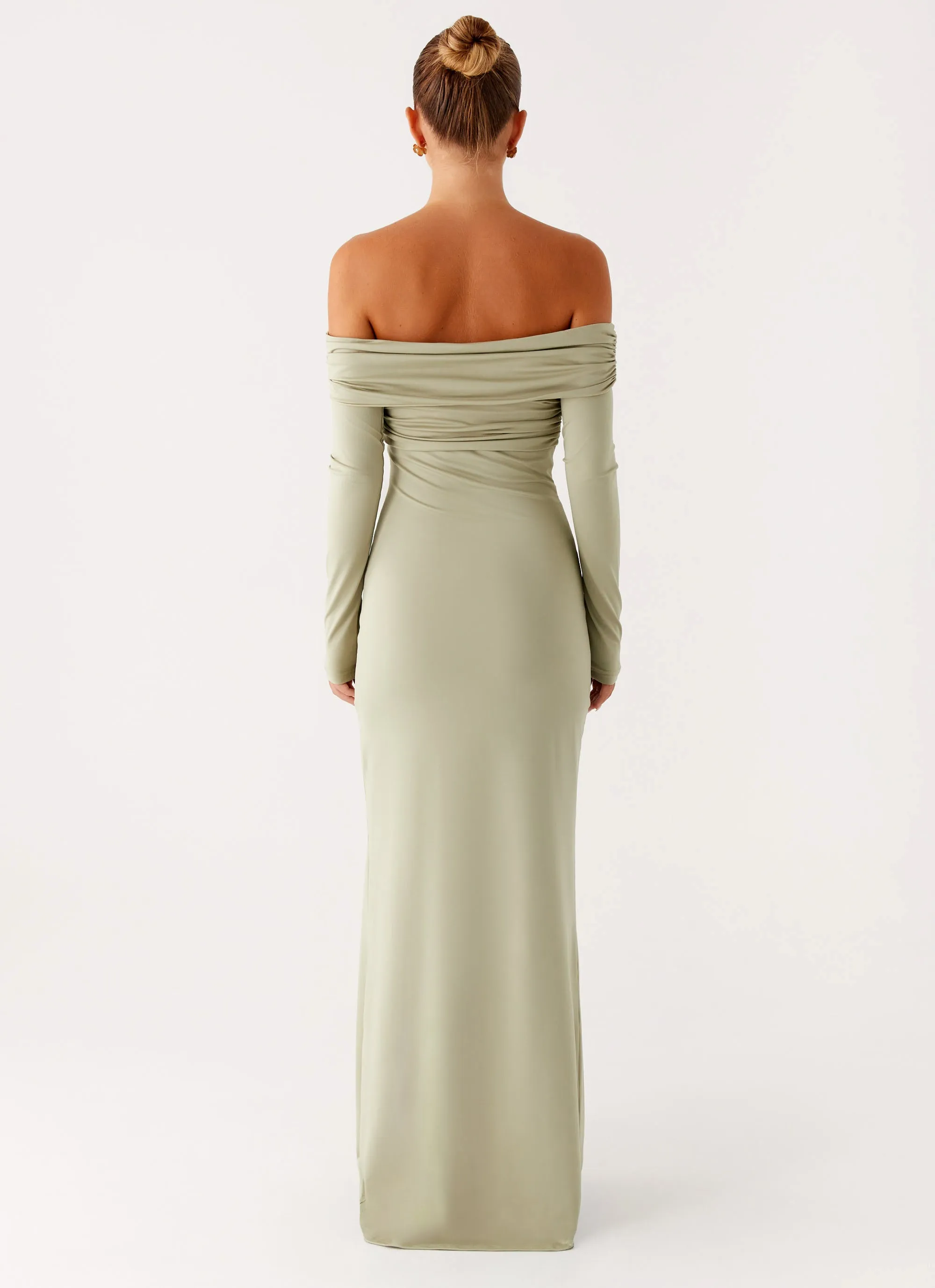 Marla Long Sleeve Maxi Dress - Sage Picture Perfect Comfortable and Chic